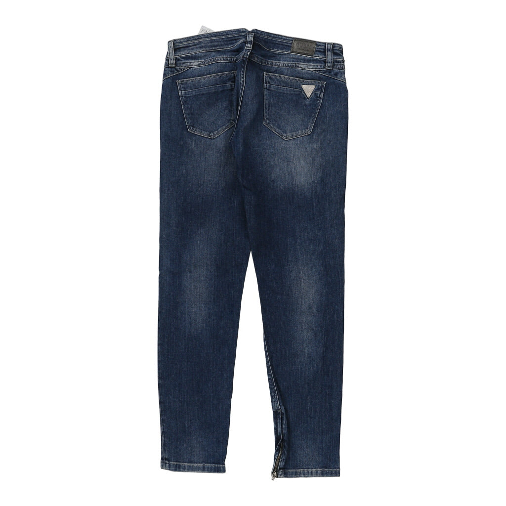 Buy Guess Skinny Jeans - 30W UK 8 Blue Cotton Refurbished - $24.11 Guess Skinny Jeans - 30W UK 8 Blue Cotton Refurbished - Thrifted (note: this is a term often used to describe second- refurbished available on Cerqular