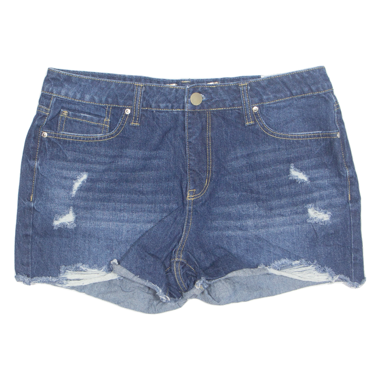 SEVEN 7 Cut Off Womens Denim Shorts Blue M W34 Refurbished - N/A refurbished available on Cerqular