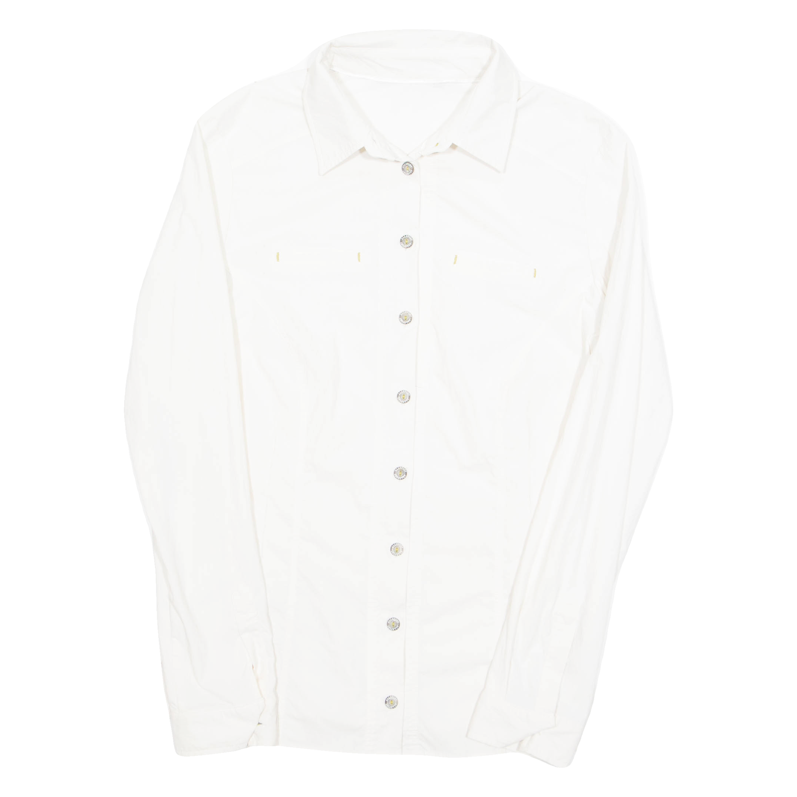 ALLSPORTS Mens Plain Shirt White Long Sleeve M Refurbished - N/A refurbished available on Cerqular