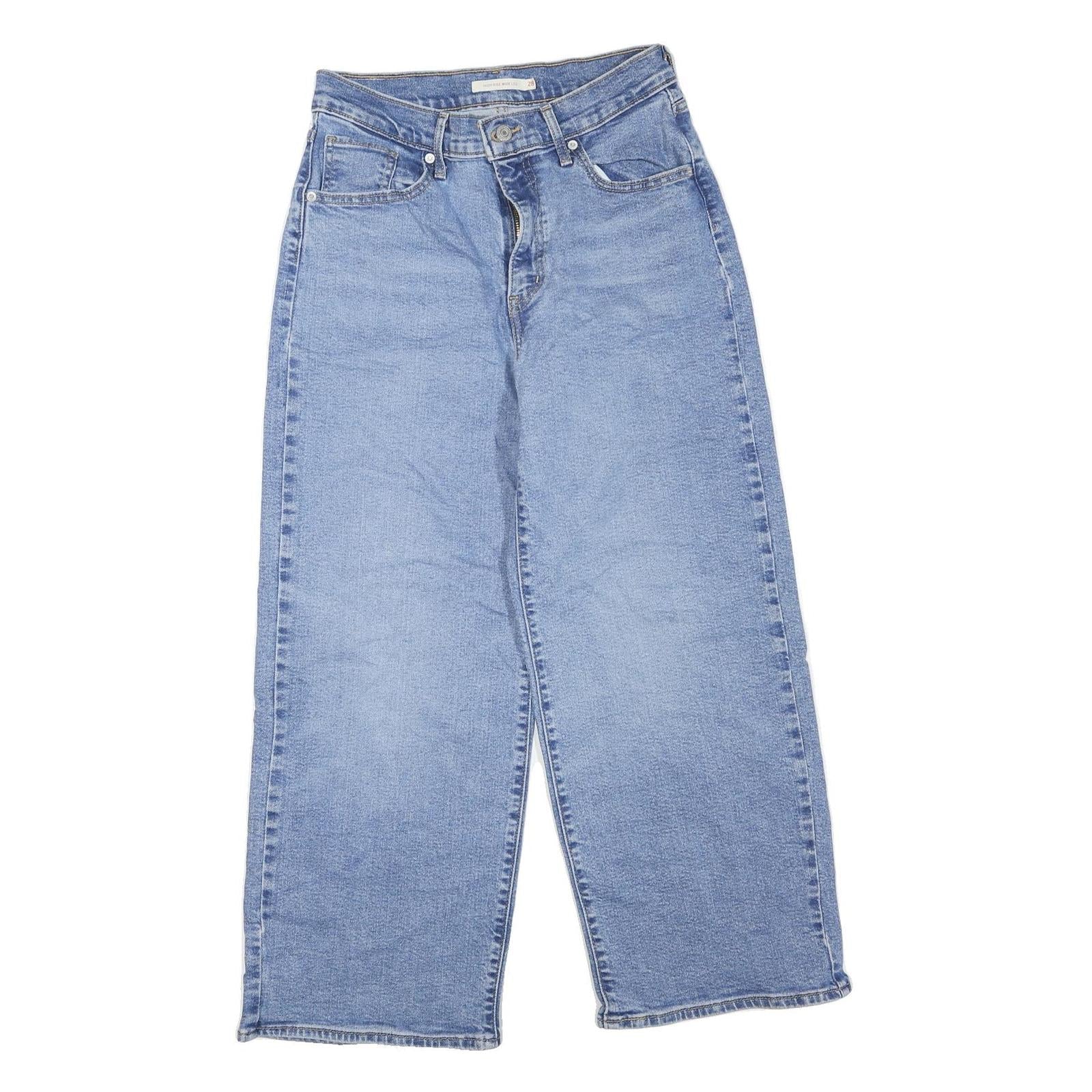 LEVI'S Womens Regular Blue Denim Light W28 L27 Casual Zip Jeans Refurbished - N/A refurbished available on Cerqular