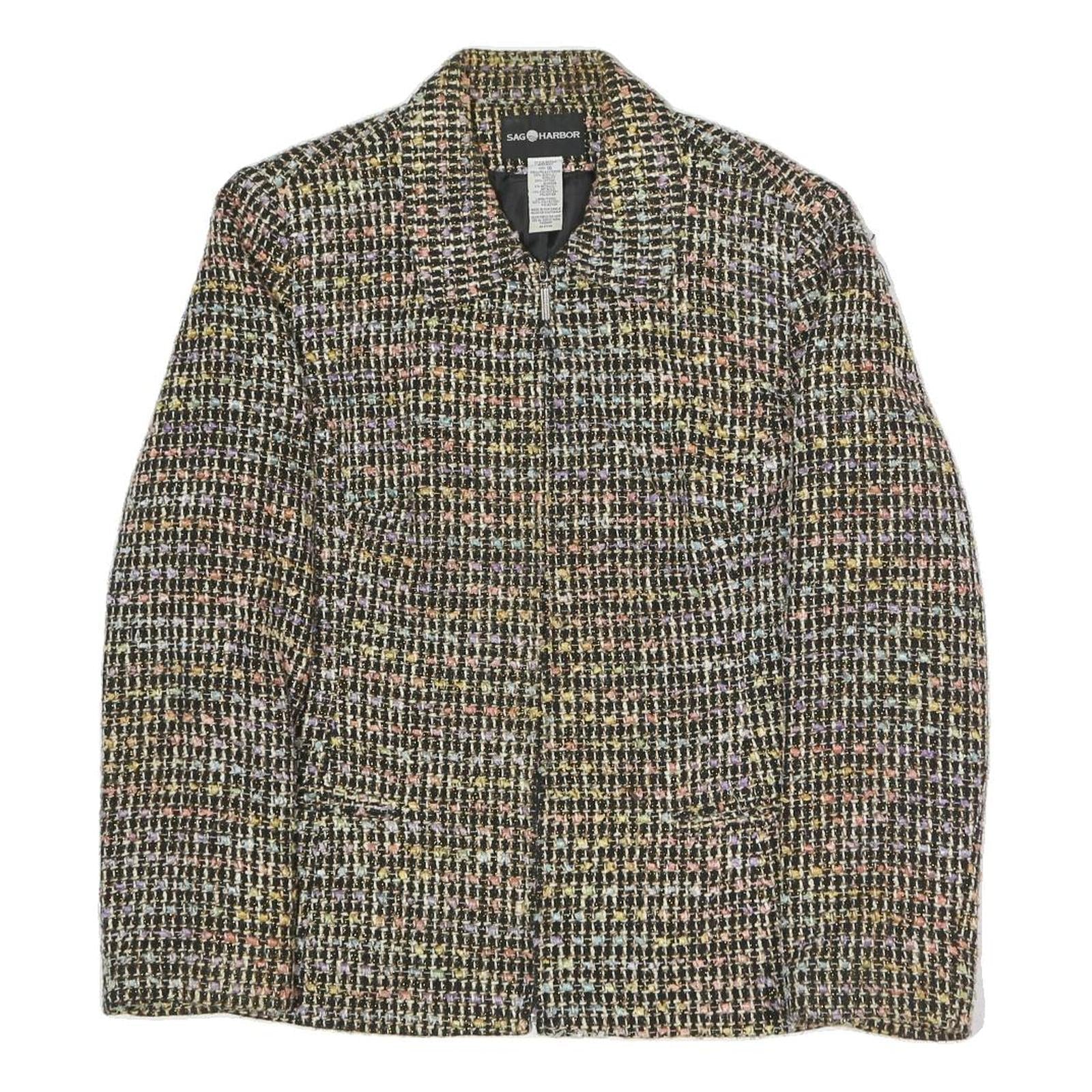 Buy SAG HARBOUR Womens Black & Multicolour Check Blazer Jacket UK 16 Polyester Blend Refurbished - $58.49 SAG HARBOUR Womens Black & Multicolour Check Blazer Jacket UK 16 Polyester Blend Refurbished - N/A refurbished available on Cerqular