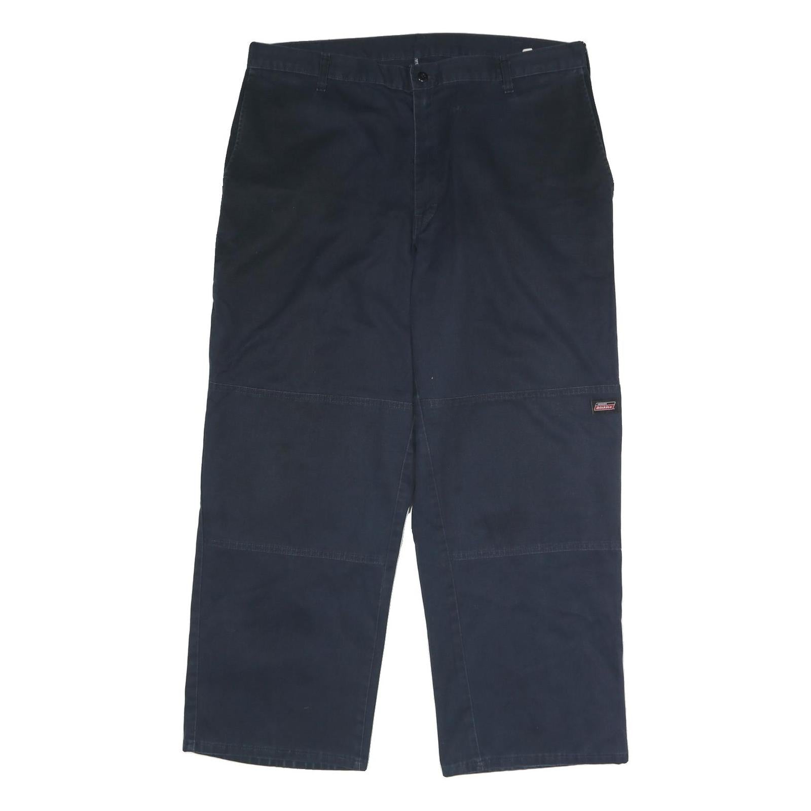 DICKIES Mens Polyester Blend Navy Regular Straight Trousers W40 L30 Workwear Refurbished - N/A refurbished available on Cerqular