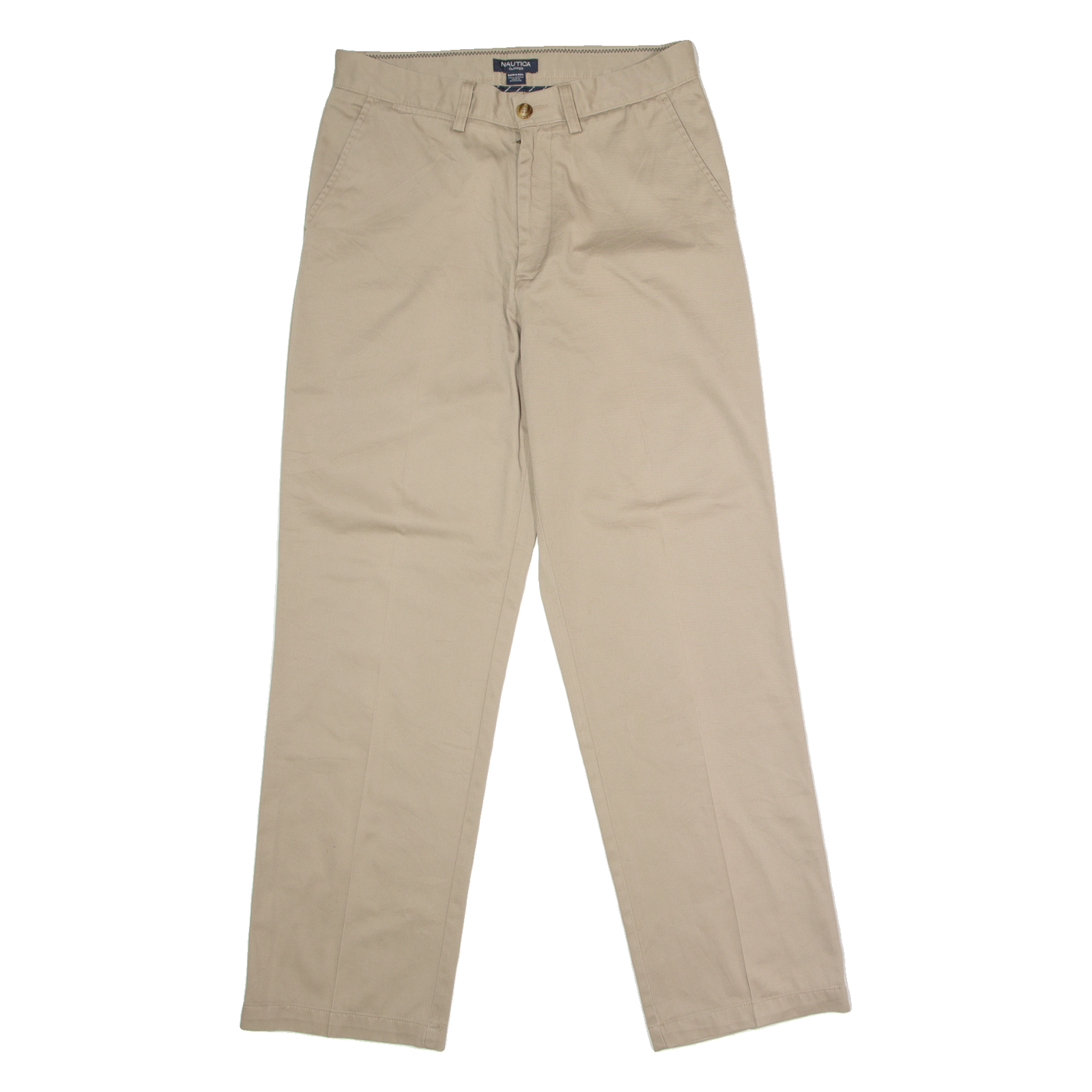 Buy NAUTICA Clipper Chino Mens Twill Trousers Beige Regular Straight W32 L32 Refurbished - $25.99 NAUTICA Clipper Chino Mens Twill Trousers Beige Regular Straight W32 L32 Refurbished - N/A refurbished available on Cerqular