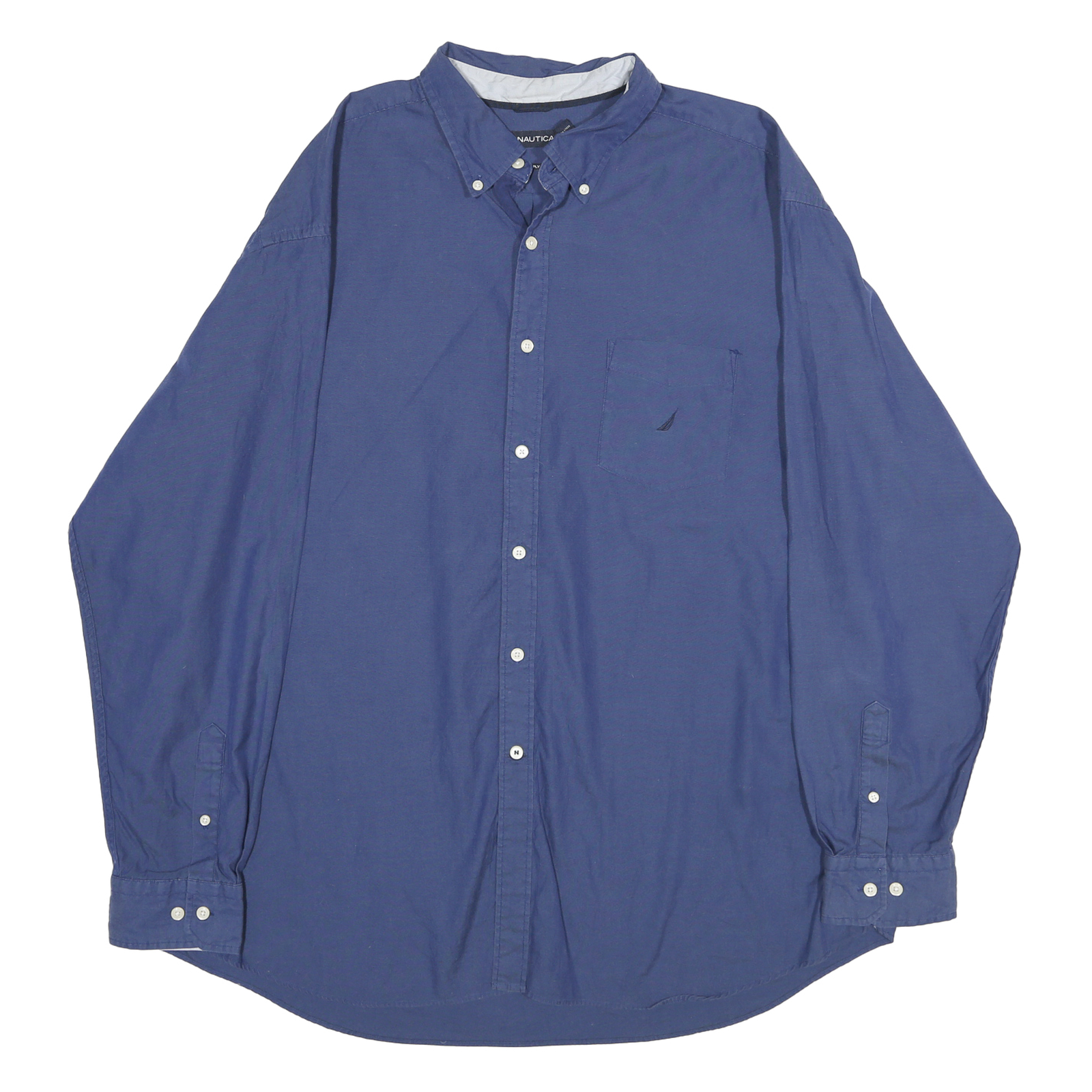 Buy NAUTICA Mens Blue Button-Down Cotton Shirt 2XL Logo Pocket Casual Stylish Refurbished - $23.39 NAUTICA Mens Blue Button-Down Cotton Shirt 2XL Logo Pocket Casual Stylish Refurbished - N/A refurbished available on Cerqular