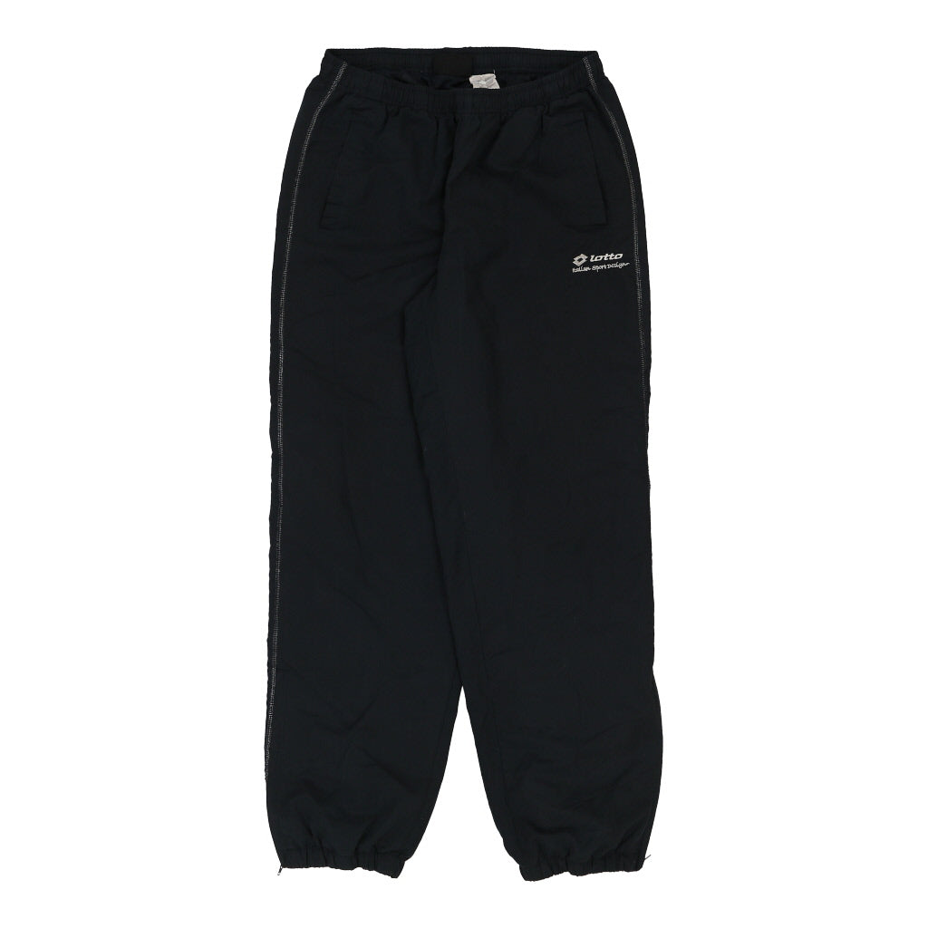 Lotto Tracksuit - Medium Black Polyester Refurbished - Thrifted (note: this is a term often used to describe second- refurbished available on Cerqular