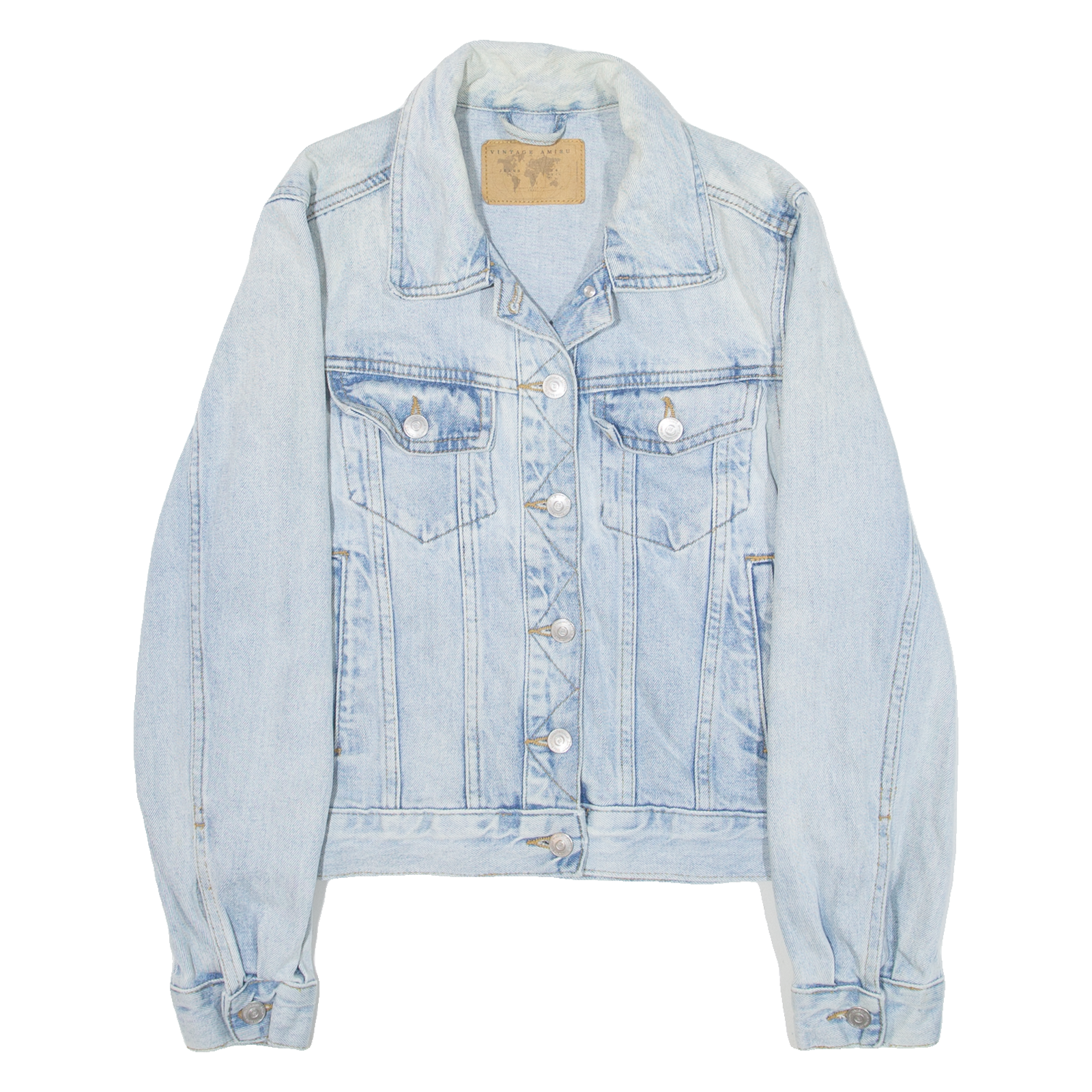 VINTAGE AMISU Womens Denim Jacket Blue S Refurbished - N/A refurbished available on Cerqular
