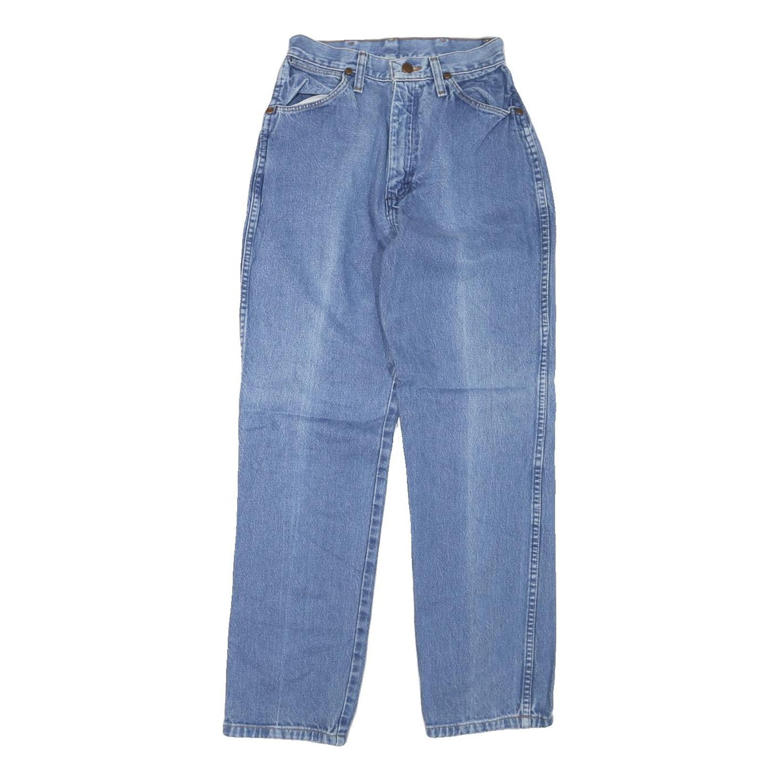 WRANGLER Womens Regular Fit Blue Denim Jeans W25 L30 Classic Zip Closure Refurbished - N/A refurbished available on Cerqular