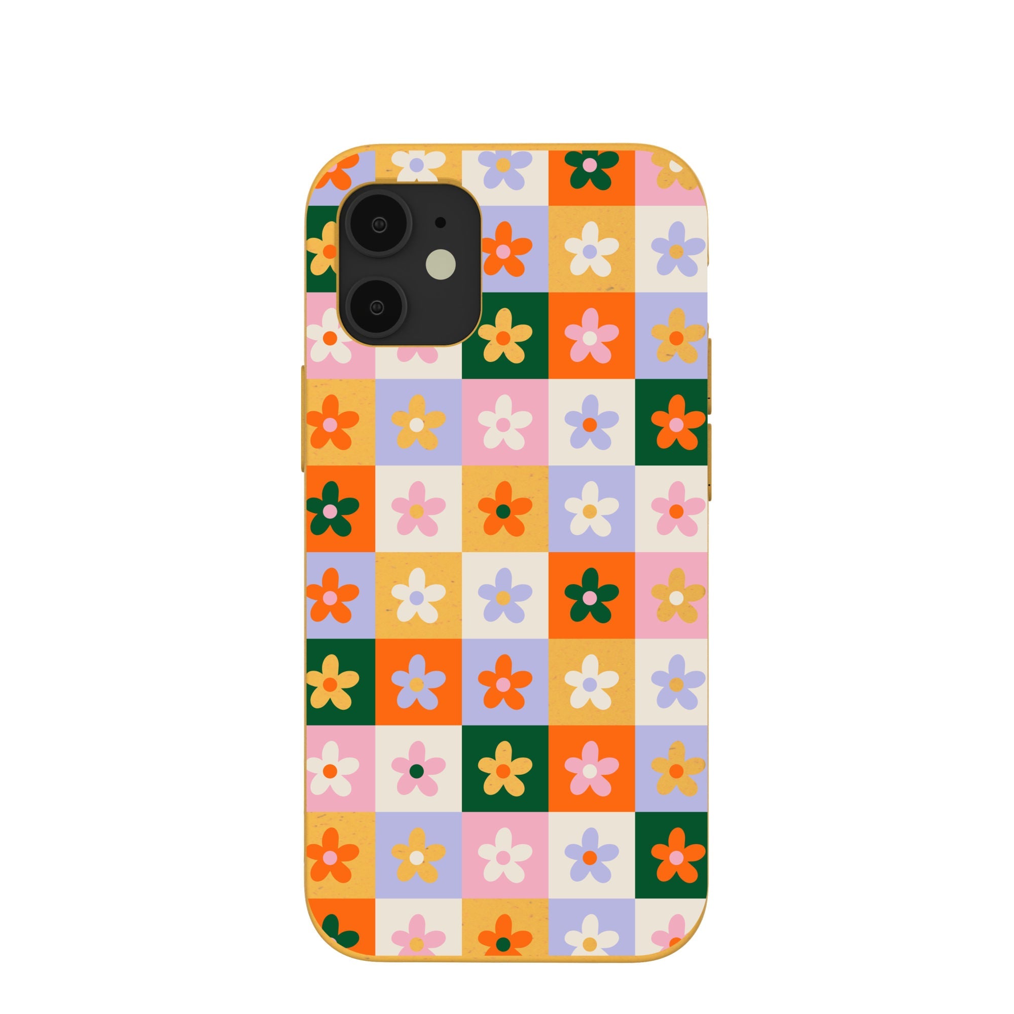 Honey Flower Tiles iPhone 12 Mini Case Refurbished - Pela Case refurbished available on Cerqular
