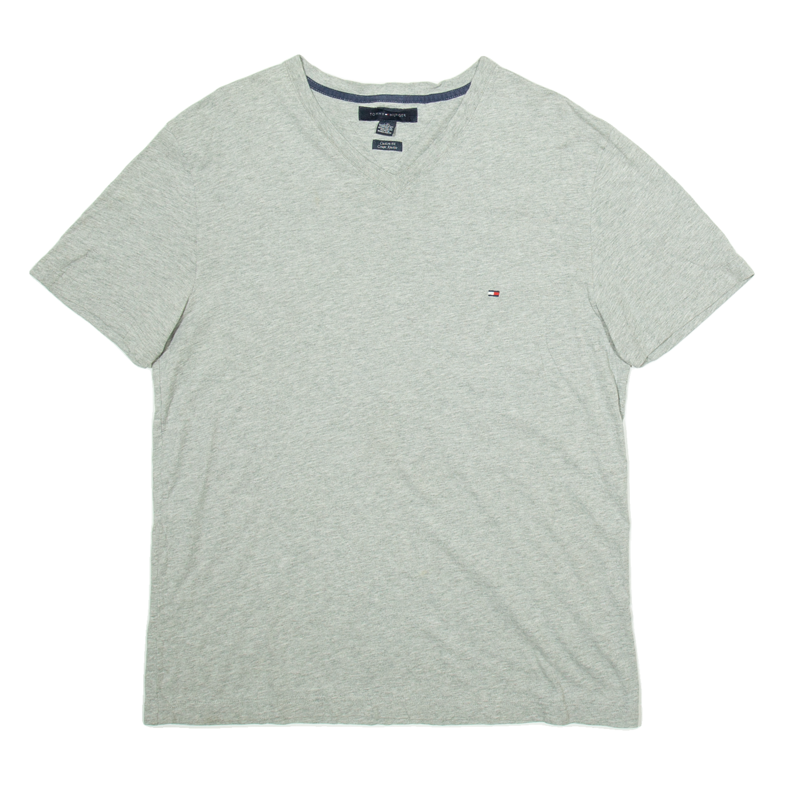 POLO RALPH LAUREN Custom Fit Mens T-Shirt Grey V-Neck L Refurbished - N/A refurbished available on Cerqular
