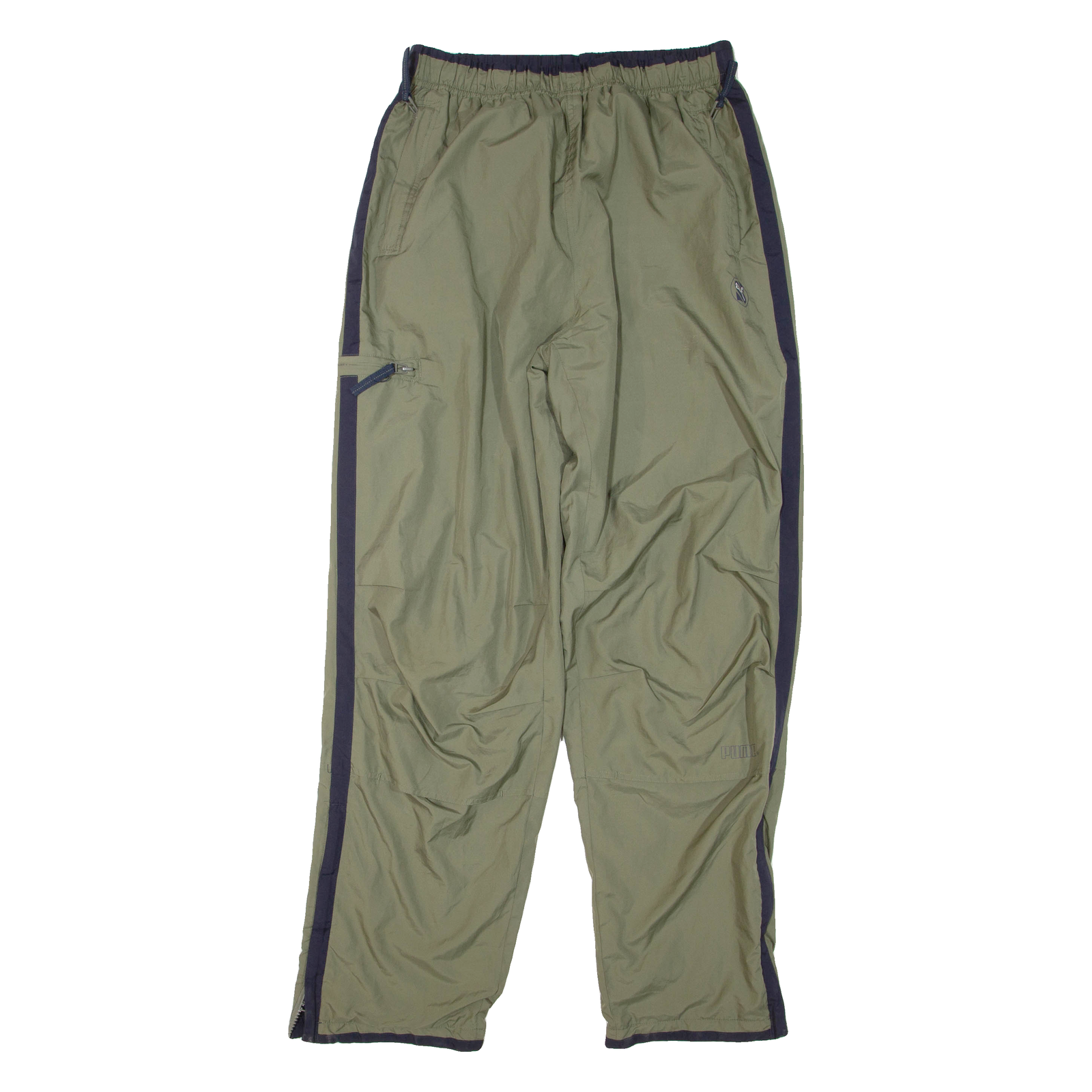 PUMA Mens Track Pants Green Straight M W28 L32 Refurbished - N/A refurbished available on Cerqular
