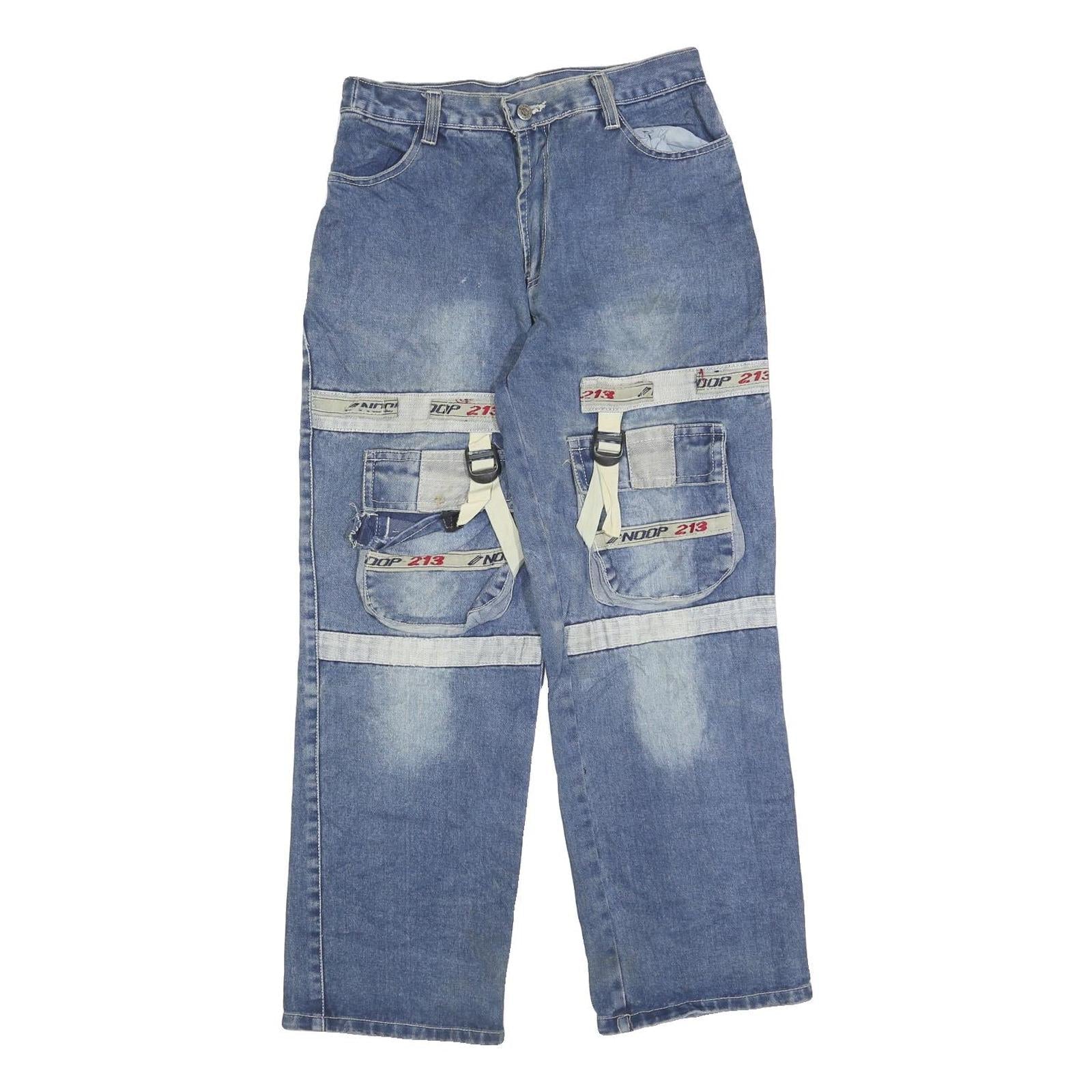 MAGENO Mens Jeans Blue Relaxed Straight Denim Medium W30 L27 Workwear Casual Refurbished - N/A refurbished available on Cerqular