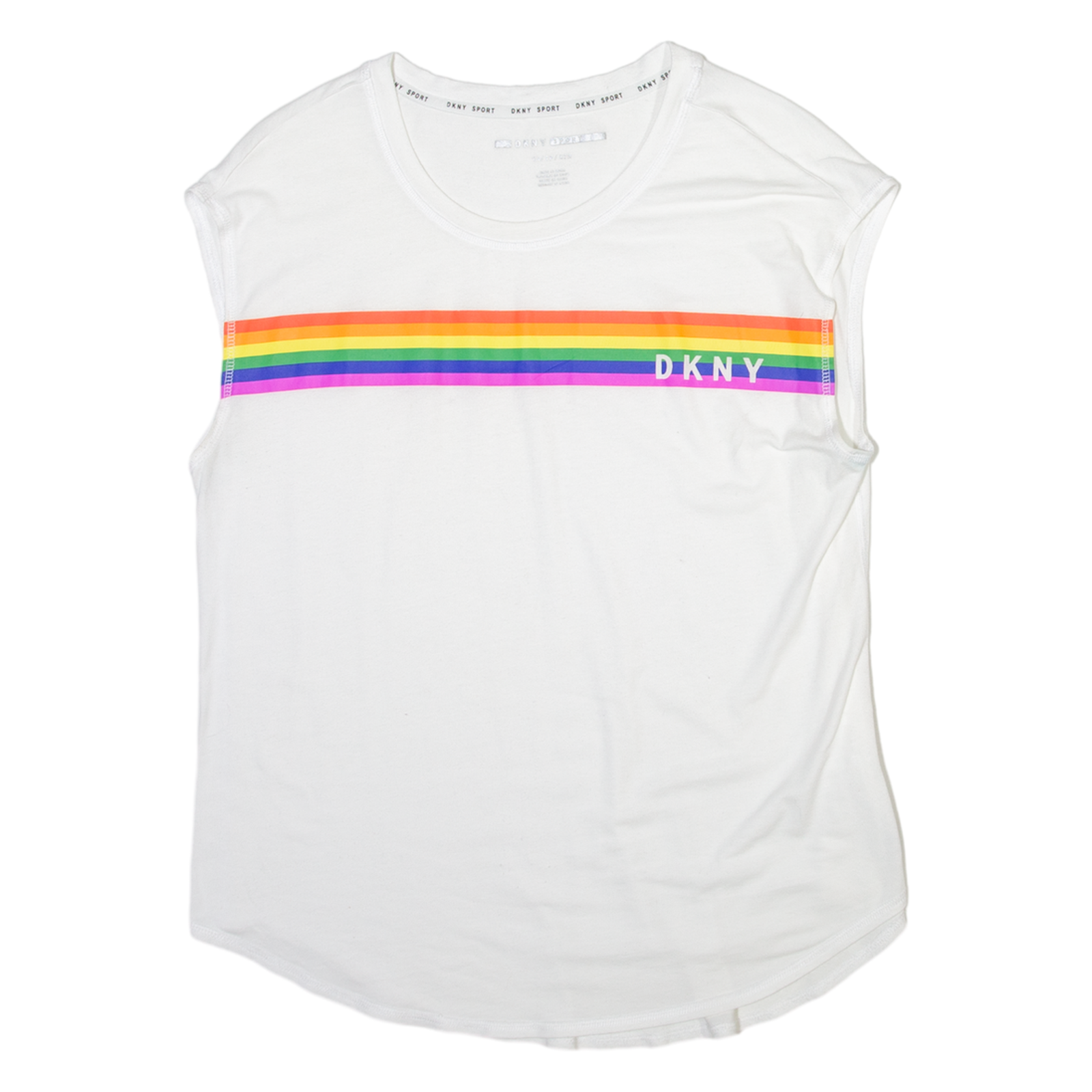 Buy DKNY Sport Rainbow Womens T-Shirt White XS Refurbished - $16.89 DKNY Sport Rainbow Womens T-Shirt White XS Refurbished - N/A refurbished available on Cerqular