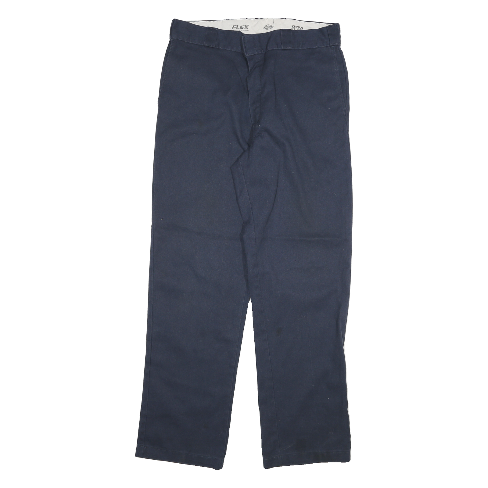 DICKIES Mens Regular Fit Navy Blue Regular Leg Trousers W32 L32 Workwear Casual Refurbished - N/A refurbished available on Cerqular