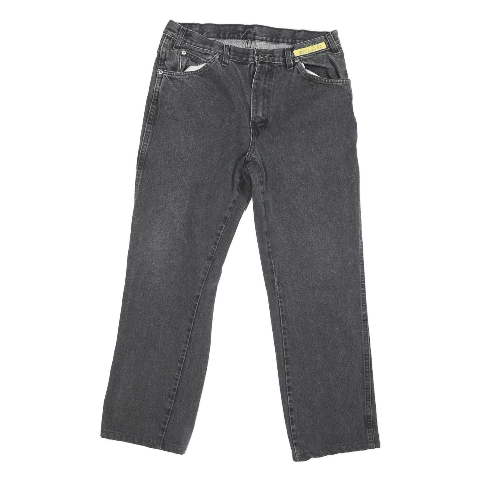 DICKIES Mens Black Regular Fit Straight Leg Denim Jeans W34 L29 Classic Workwear Refurbished - N/A refurbished available on Cerqular