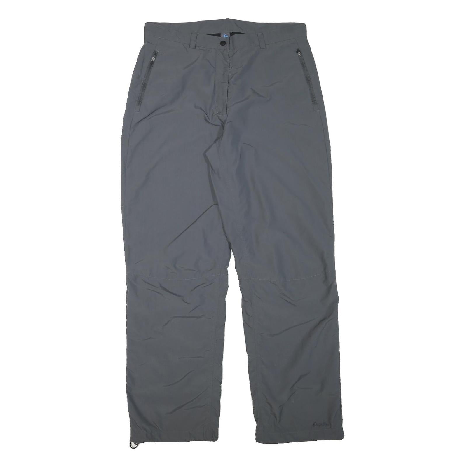 ODLO Lined Womens Relaxed Grey Polyester Blend Zip Closure Trousers W34 L32 Refurbished - N/A refurbished available on Cerqular