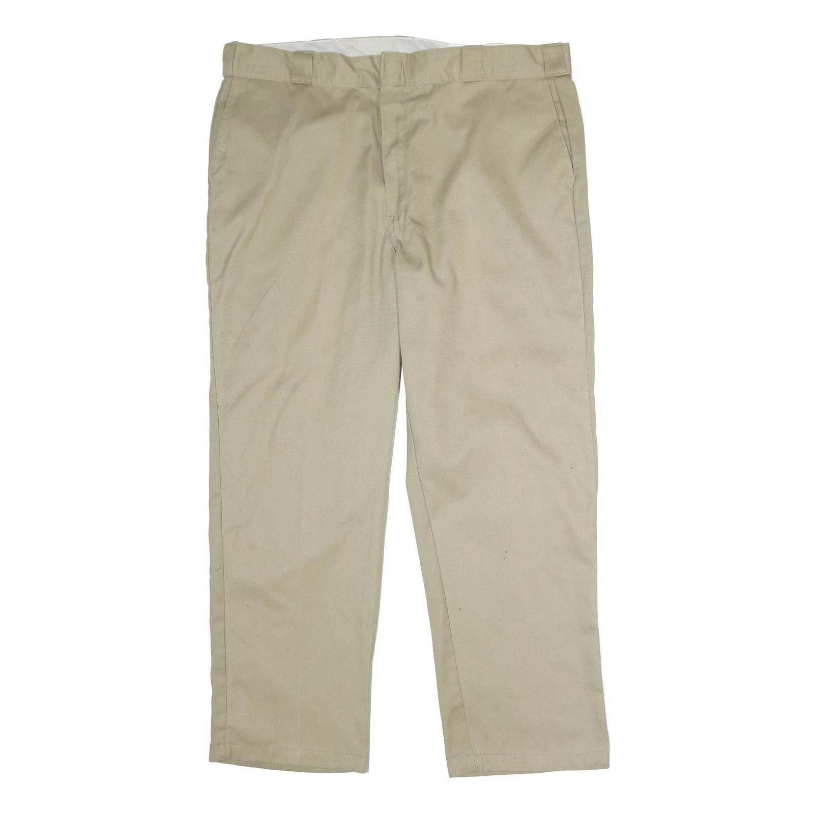 DICKIES Mens Polyester Blend Beige Classic Zip Trousers W40 L30 Workwear Refurbished - N/A refurbished available on Cerqular