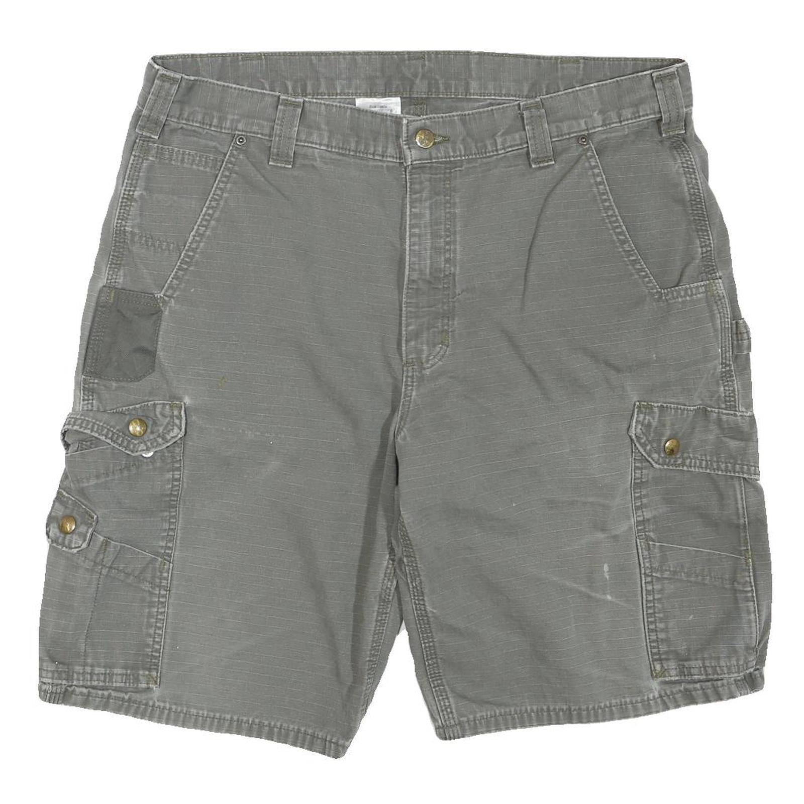 CARHARTT Mens Shorts Grey Casual Cargo L W38 Durable Workwear Pockets Refurbished - N/A refurbished available on Cerqular