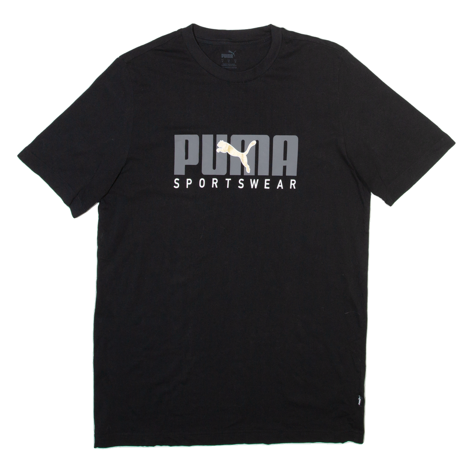 PUMA Mens T-Shirt Black Crew Neck M Refurbished - N/A refurbished available on Cerqular