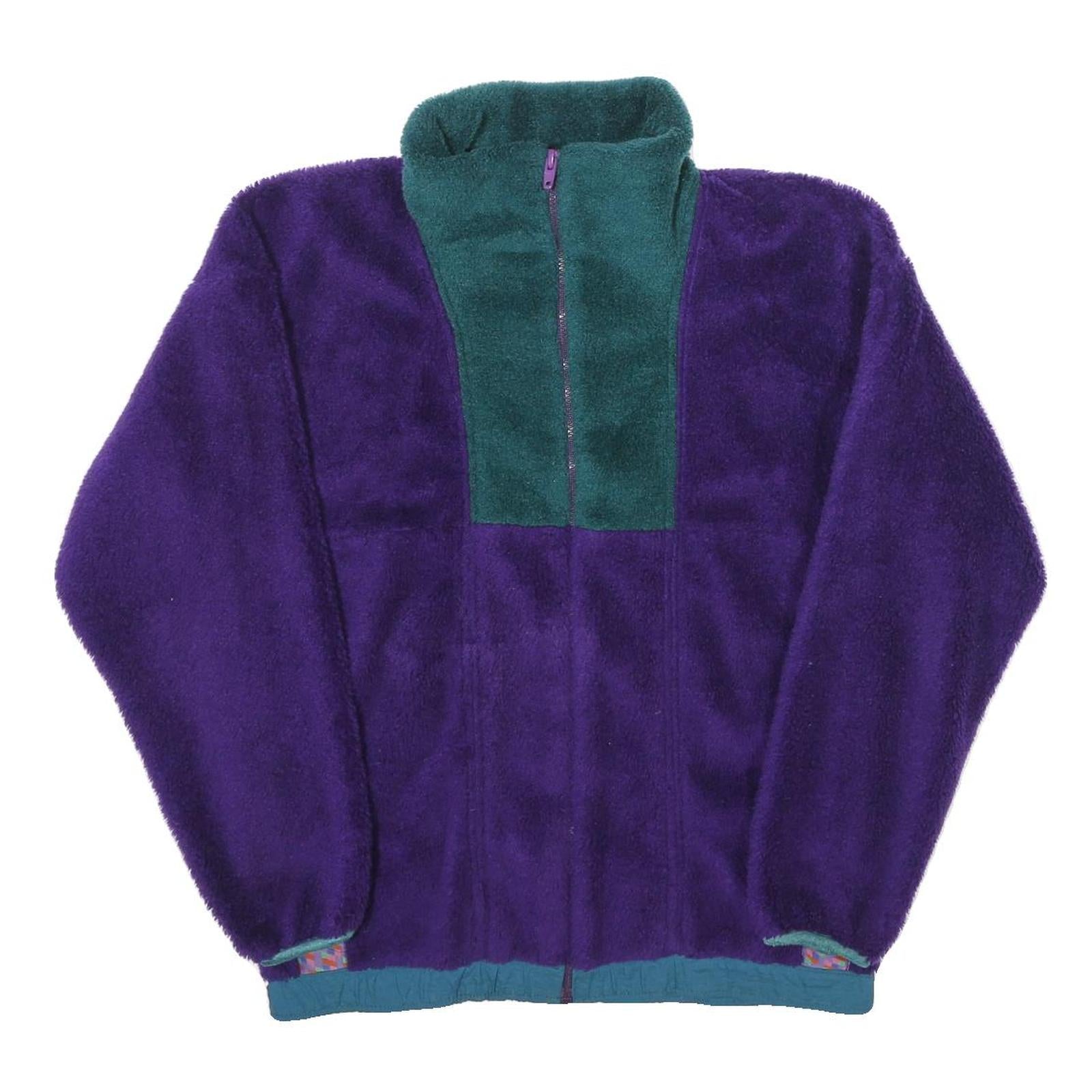 HELLY HANSEN Womens Purple & Teal Zip Polyester Fleece Jacket XS Outdoor Warm Refurbished - N/A refurbished available on Cerqular