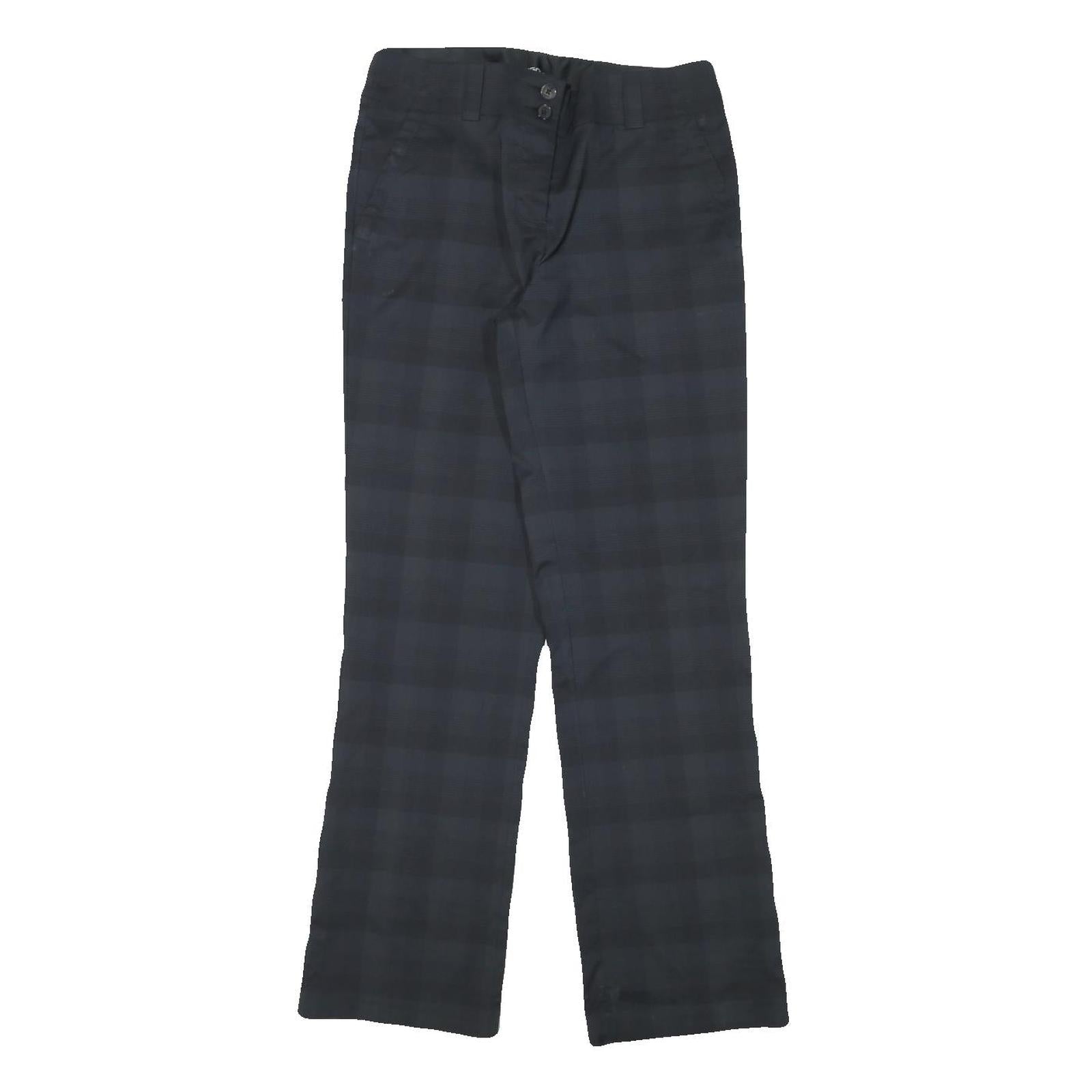NIKE Womens Polyester Blend Black Regular Straight Trousers W28 L30 Zip Closure Refurbished - N/A refurbished available on Cerqular
