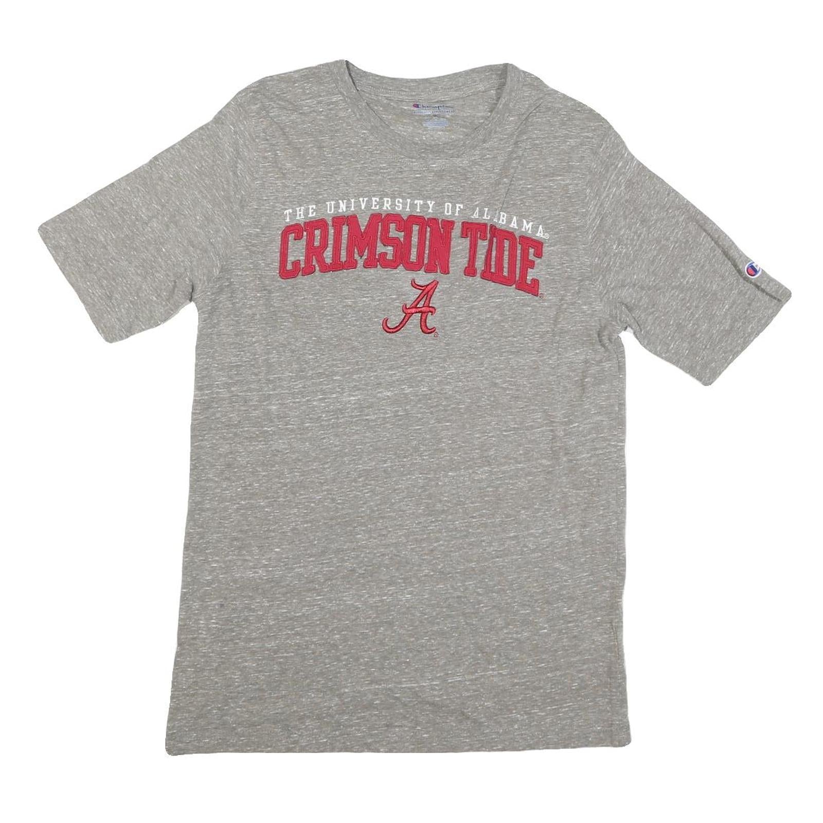 CHAMPION Mens Grey University Of Alabama Crimson Tide Graphic T-Shirt M Crew Refurbished - N/A refurbished available on Cerqular