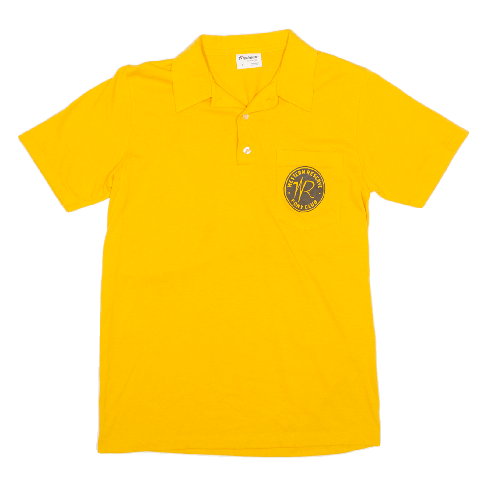 STEADMAN Western Pony Club Mens Polo Shirt Yellow S Refurbished - N/A refurbished available on Cerqular