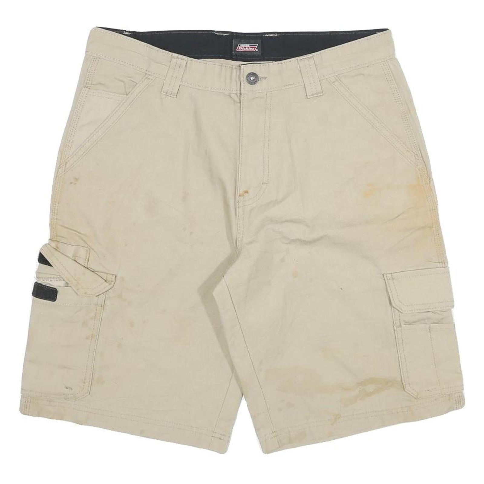 DICKIES Mens Shorts Beige Cotton Blend Cargo XL W32 Work Utility Casual Refurbished - N/A refurbished available on Cerqular
