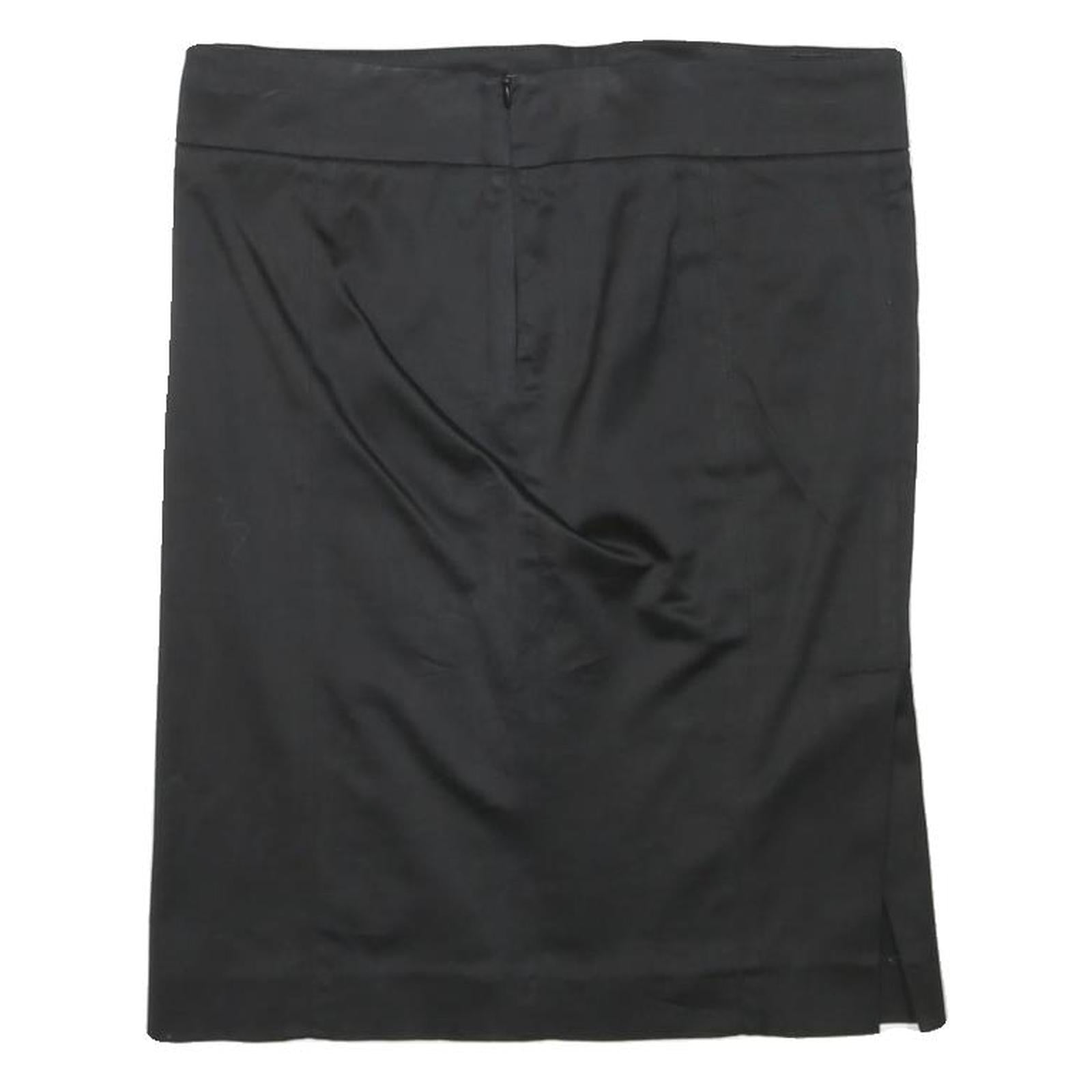 PINKO Womens Black Pencil Knee Length Polyester Blend Plain Skirt L Elegant Refurbished - N/A refurbished available on Cerqular
