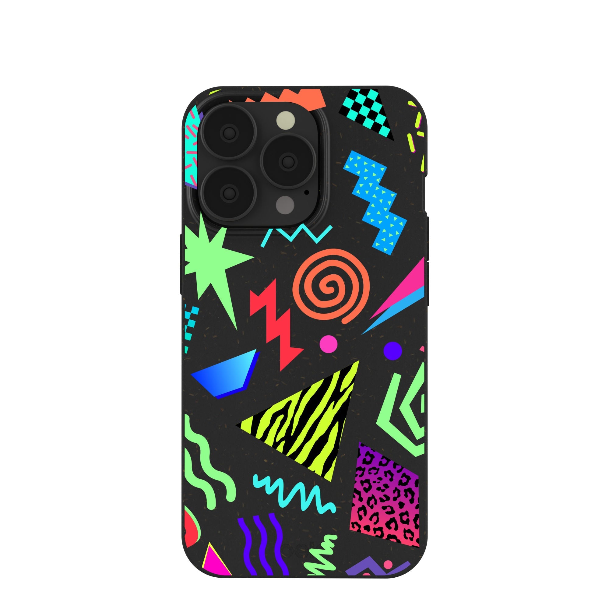 Black Neon Blast iPhone 13 Pro Case Refurbished - Pela Case refurbished available on Cerqular