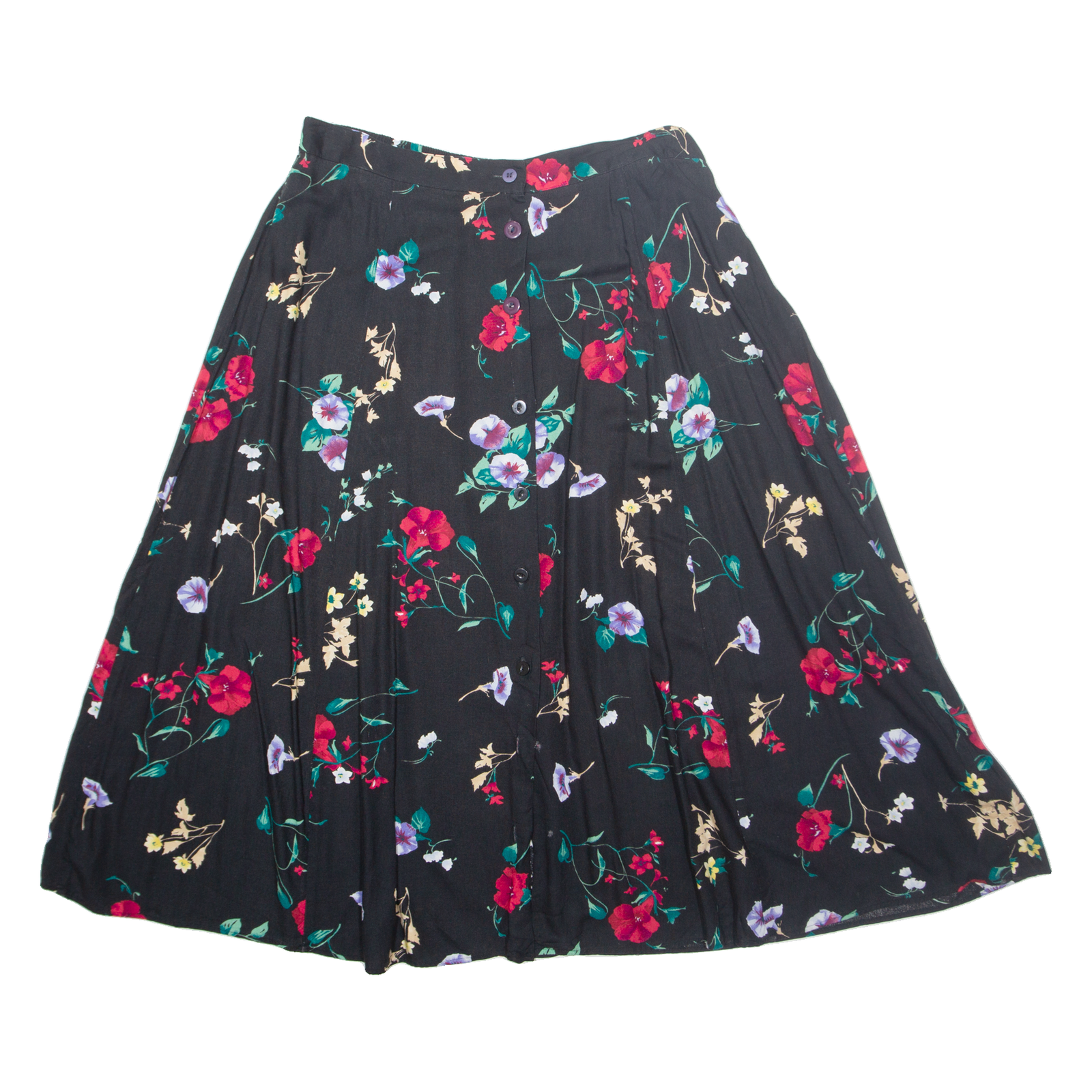 CHELSEA WAREHOUSE Womens A-Line Skirt Black Long Floral L Refurbished - N/A refurbished available on Cerqular