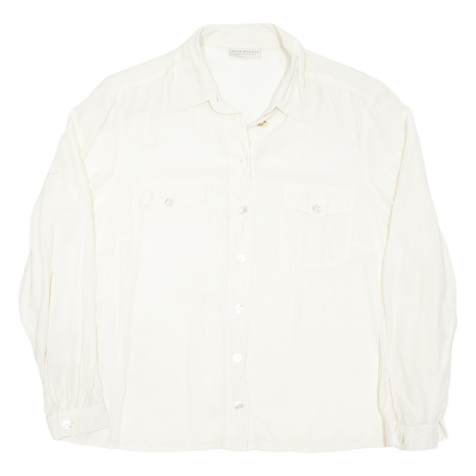Buy YOUR 6TH SENSE Womens Blouse Beige Collared Long Sleeve M Refurbished - $16.89 YOUR 6TH SENSE Womens Blouse Beige Collared Long Sleeve M Refurbished - N/A refurbished available on Cerqular