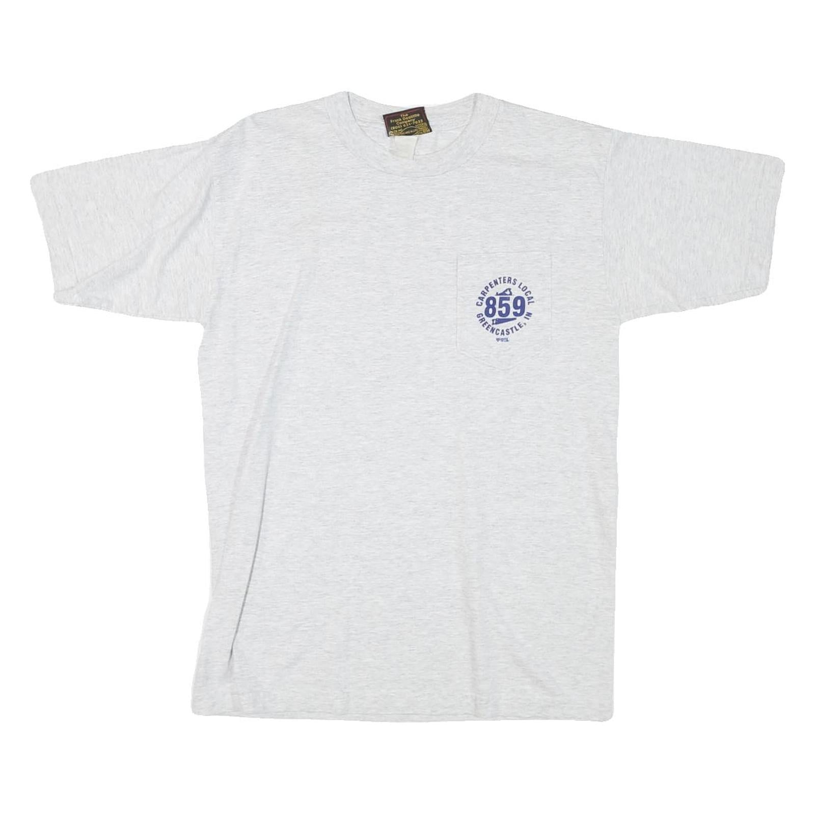 FRANK DOOLITTLE Mens Grey USA Graphic T-Shirt S Short Sleeve Crew Neck Refurbished - N/A refurbished available on Cerqular