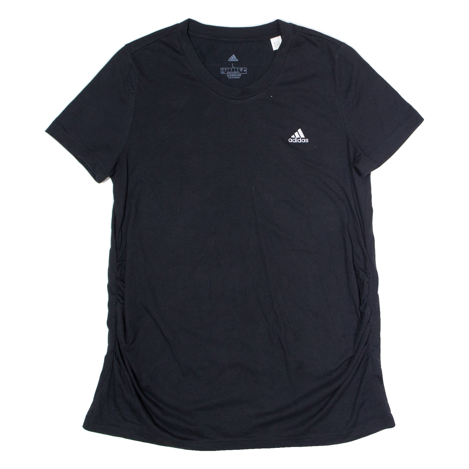 ADIDAS Womens T-Shirt Black V-Neck L Refurbished - N/A refurbished available on Cerqular