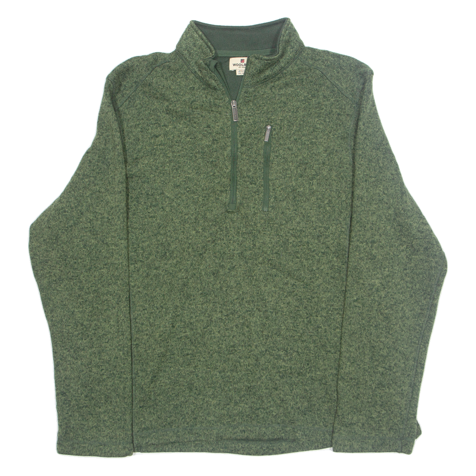 WOOLRICH Pullover Mens Fleece Jacket Green 2XL Refurbished - N/A refurbished available on Cerqular