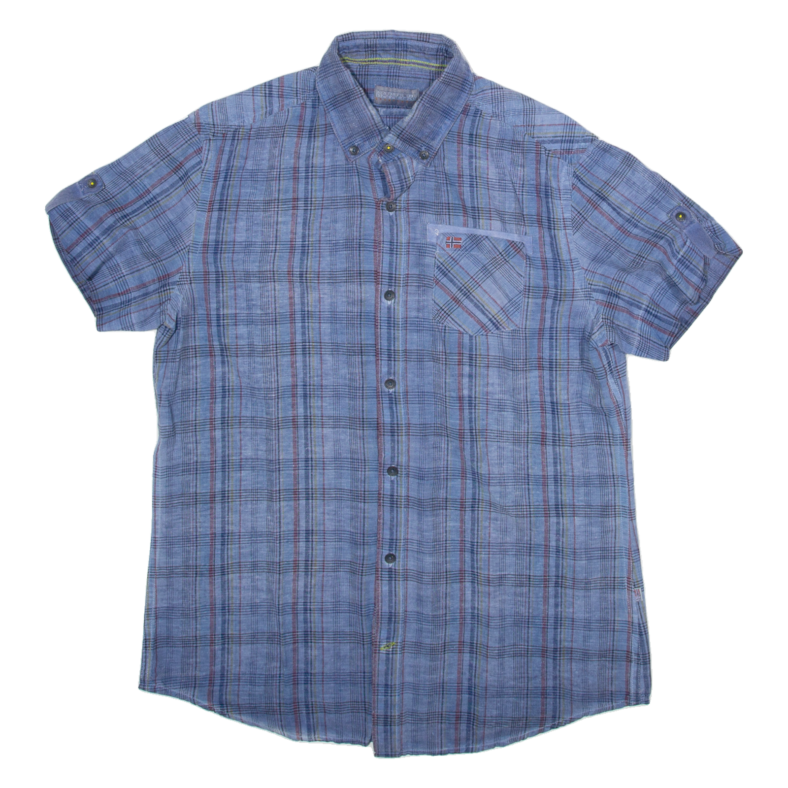 NAPAPIJRI Slim Fit Womens Shirt Blue Check M Refurbished - N/A refurbished available on Cerqular