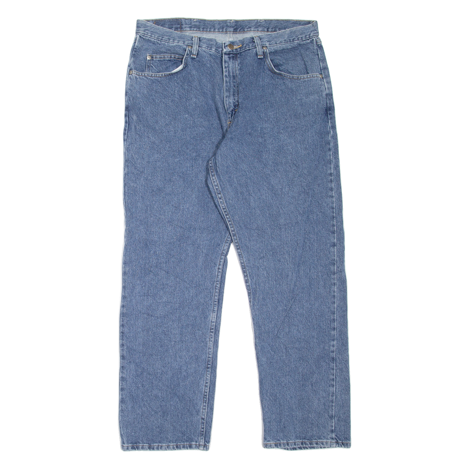 WRANGLER Mens Jeans Blue Relaxed Straight W36 L30 Refurbished - N/A refurbished available on Cerqular