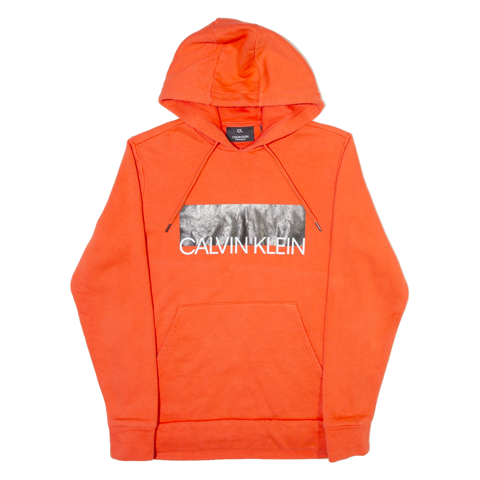 CALVIN KLEIN PERFORMANCE Womens Orange Hoodie S Refurbished - N/A refurbished available on Cerqular