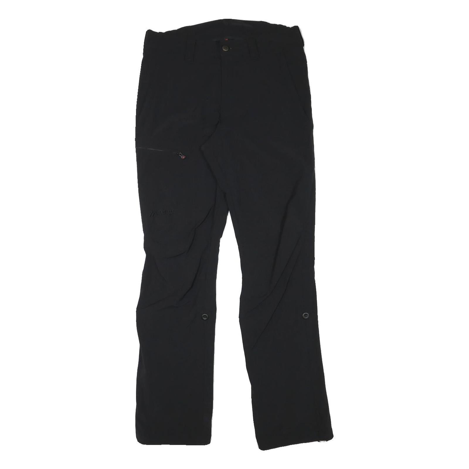 MAIER Mens Black Slim Tapered Trousers W29 L31 Outdoor Zip Closure Performance Refurbished - N/A refurbished available on Cerqular