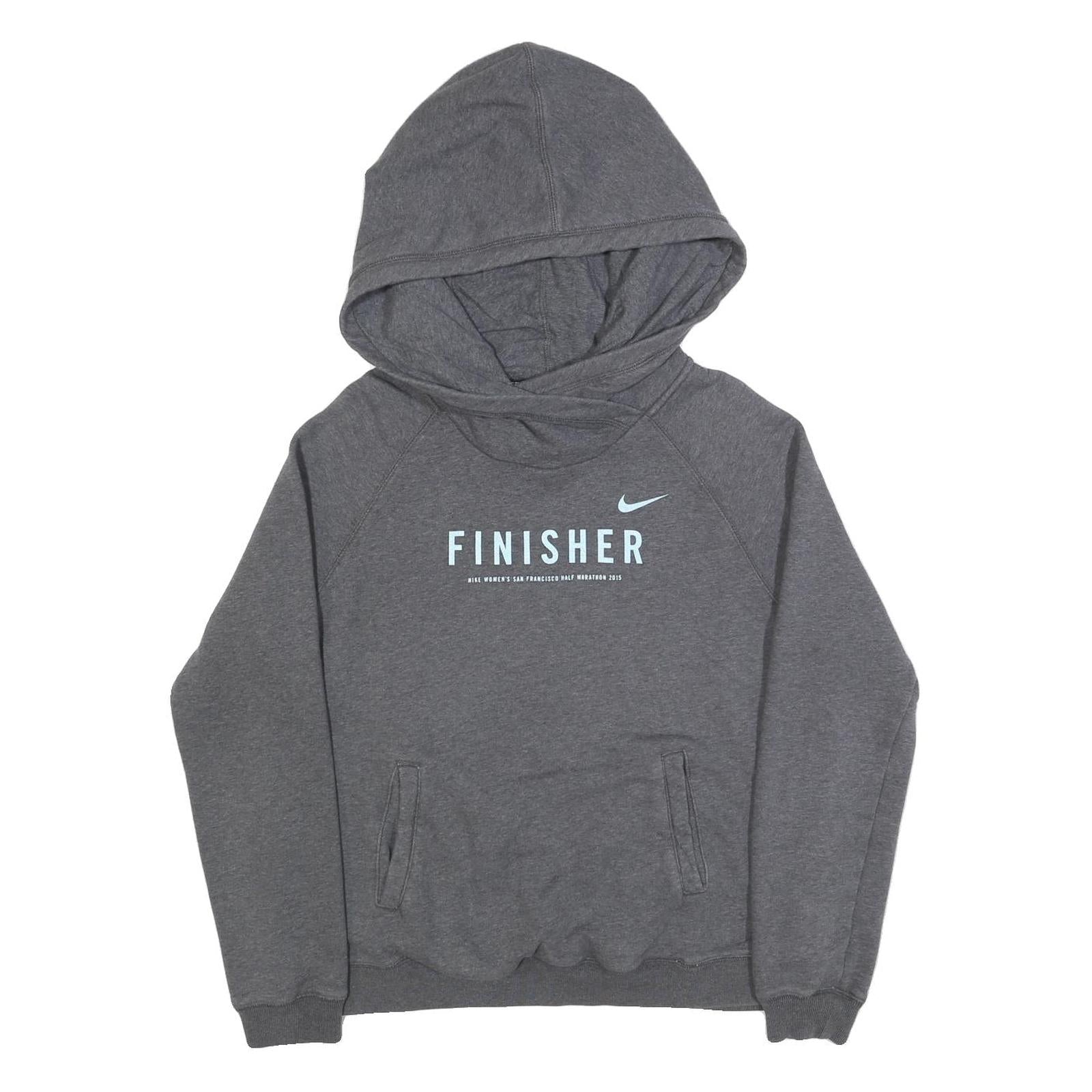 NIKE Womens Grey Finisher Pullover Hoodie XL Running Training Sports Sweatshirt Refurbished - N/A refurbished available on Cerqular