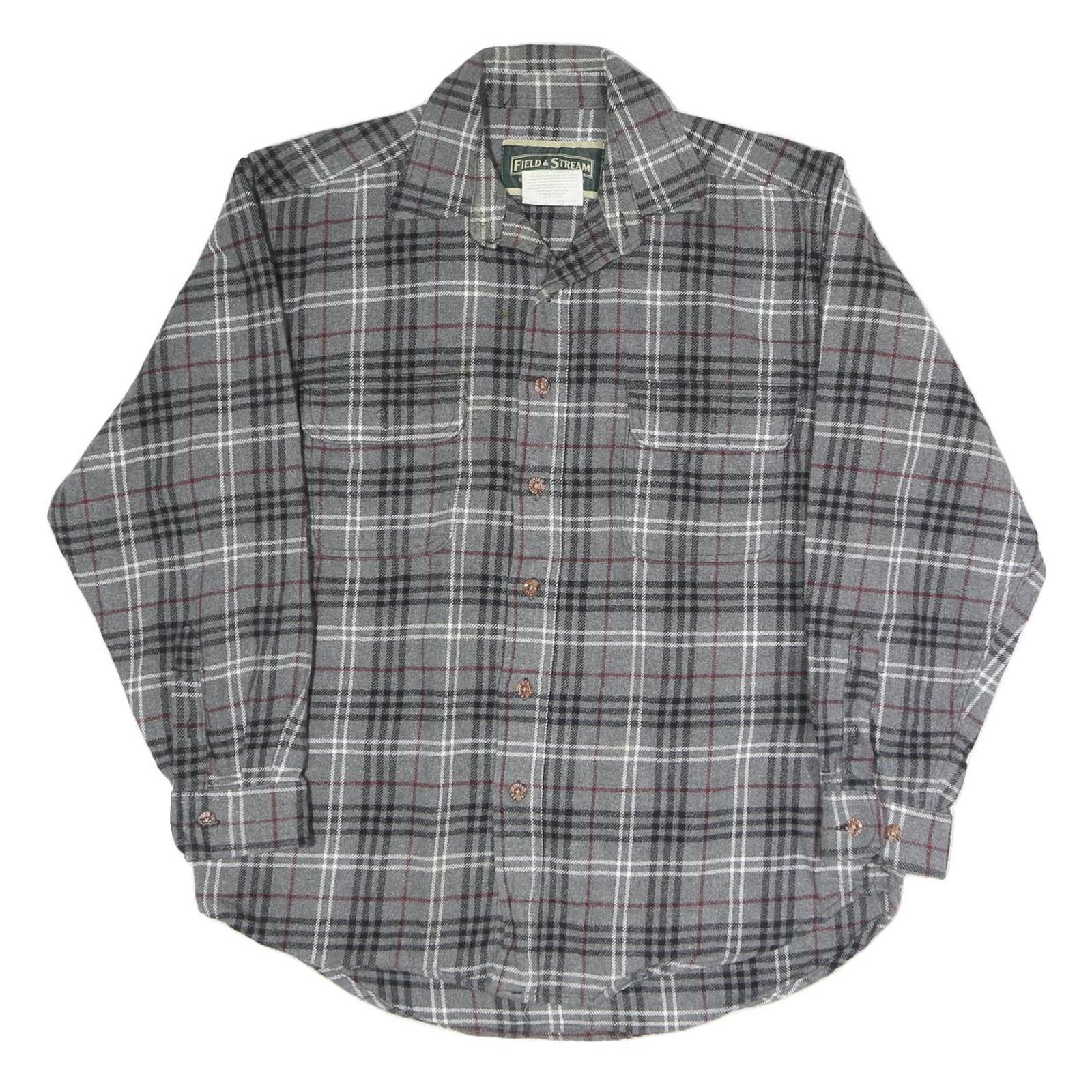 Buy FIELD & STREAM Mens Grey & Black Check Shirt M Cotton Blend Casual Long Sleeve Refurbished - $33.79 FIELD & STREAM Mens Grey & Black Check Shirt M Cotton Blend Casual Long Sleeve Refurbished - N/A refurbished available on Cerqular