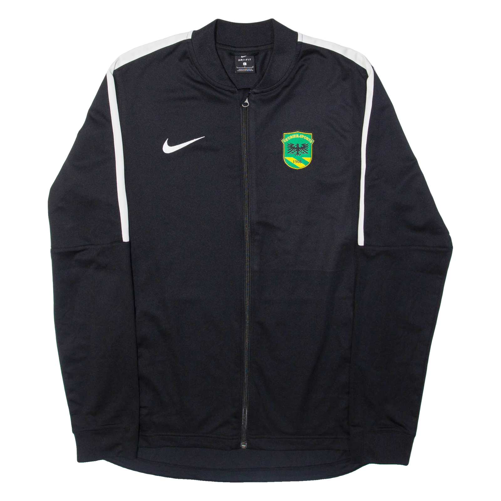 NIKE Veyrier- Sports Mens Track Jacket Black L Refurbished - N/A refurbished available on Cerqular