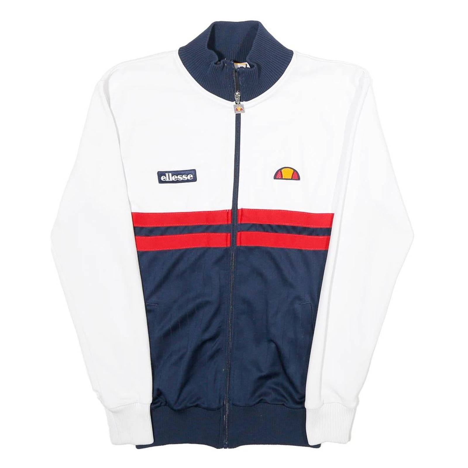 Buy ELLESSE Womens White & Navy Colourblock Track Jacket UK 6 Cotton Blend Zip Refurbished - $41.59 ELLESSE Womens White & Navy Colourblock Track Jacket UK 6 Cotton Blend Zip Refurbished - N/A refurbished available on Cerqular