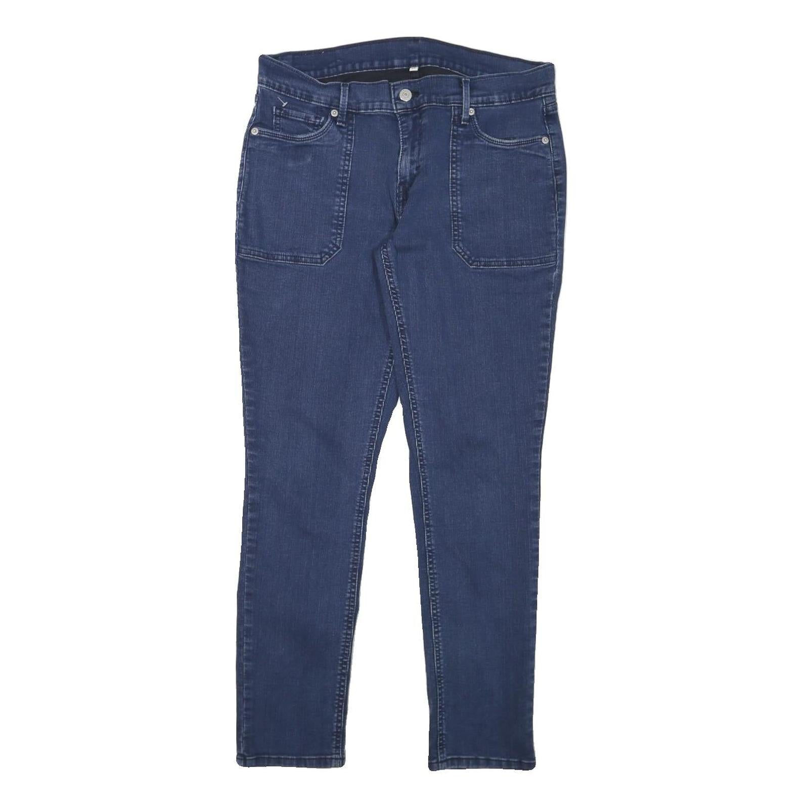 LEVI'S Womens Jeans Blue Slim Skinny Denim Medium W30 L27 Stretch Cotton Blend Refurbished - N/A refurbished available on Cerqular