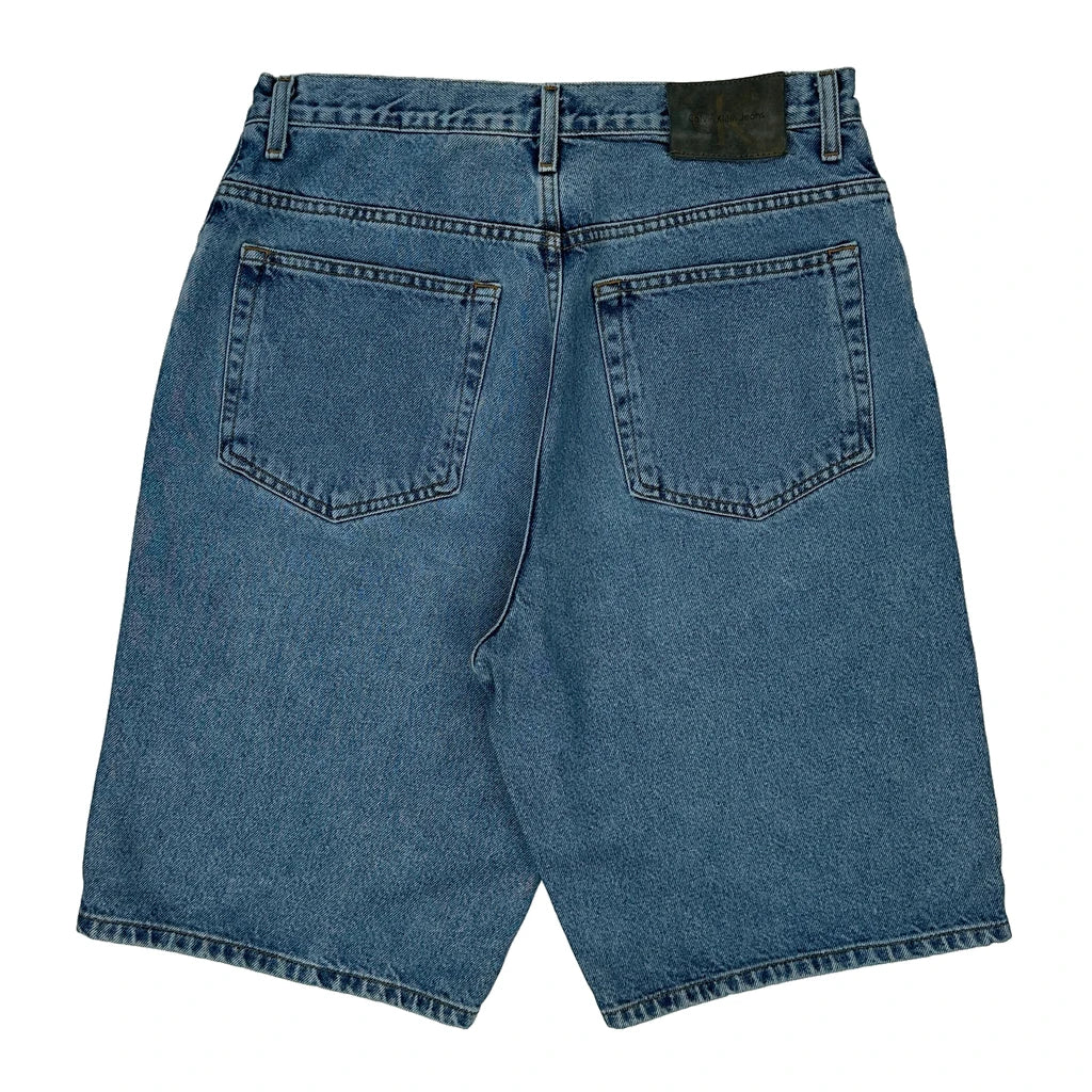 Calvin Klein Jeans Denim Shorts - 32W 10L Blue Cotton Refurbished - Thrifted (note: this is a term often used to describe second- refurbished available on Cerqular