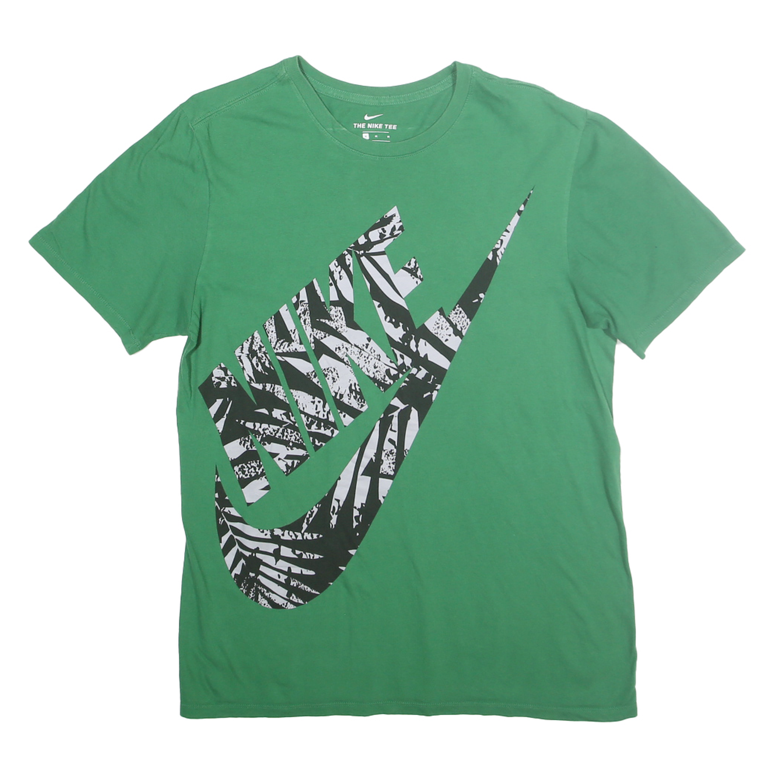 NIKE Mens Green Graphic T-Shirt M Short Sleeve Crew Neck Cotton Casual Logo Refurbished - N/A refurbished available on Cerqular