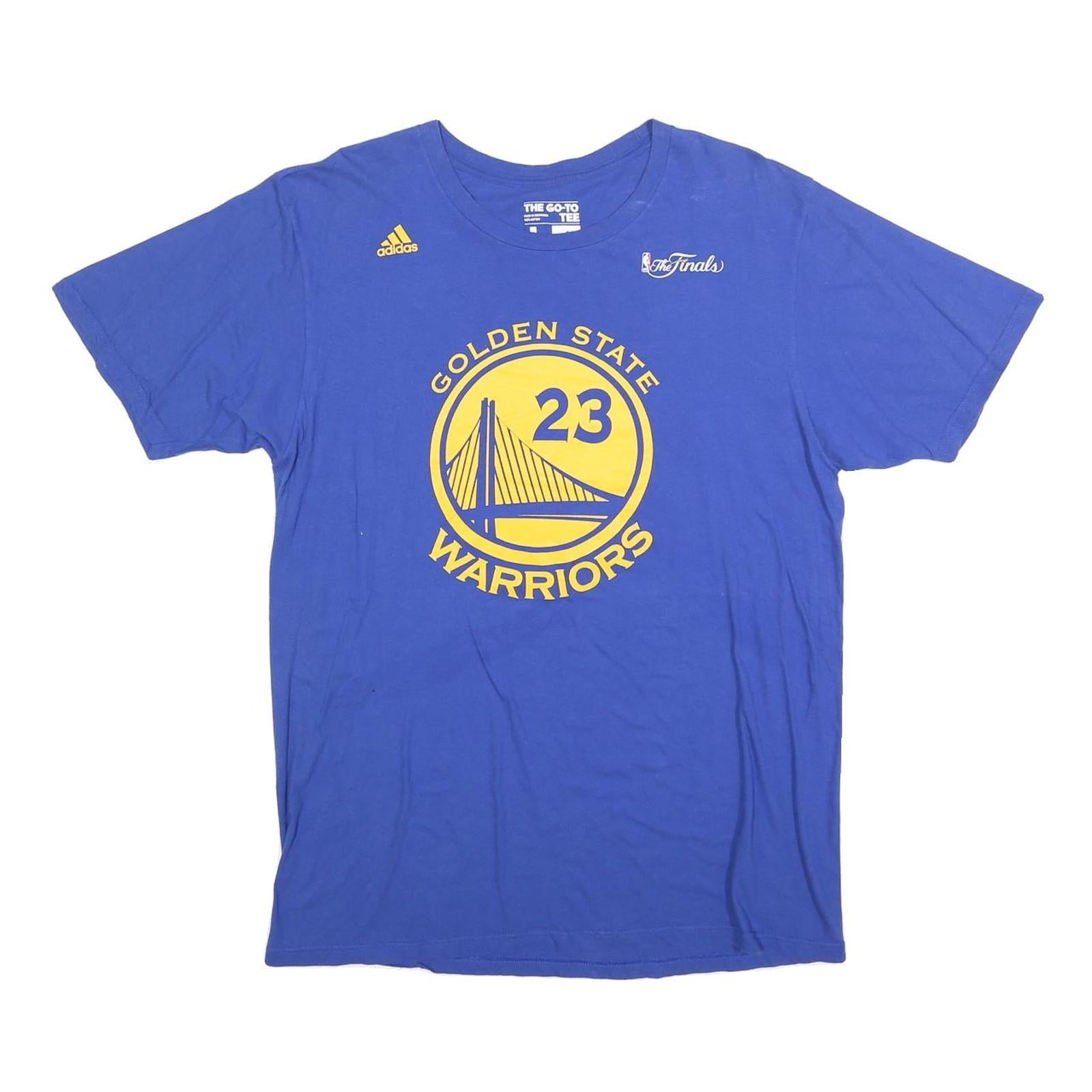 ADIDAS Mens Blue Golden State Warriors Graphic T-Shirt L Short Sleeve Crew Neck Refurbished - N/A refurbished available on Cerqular