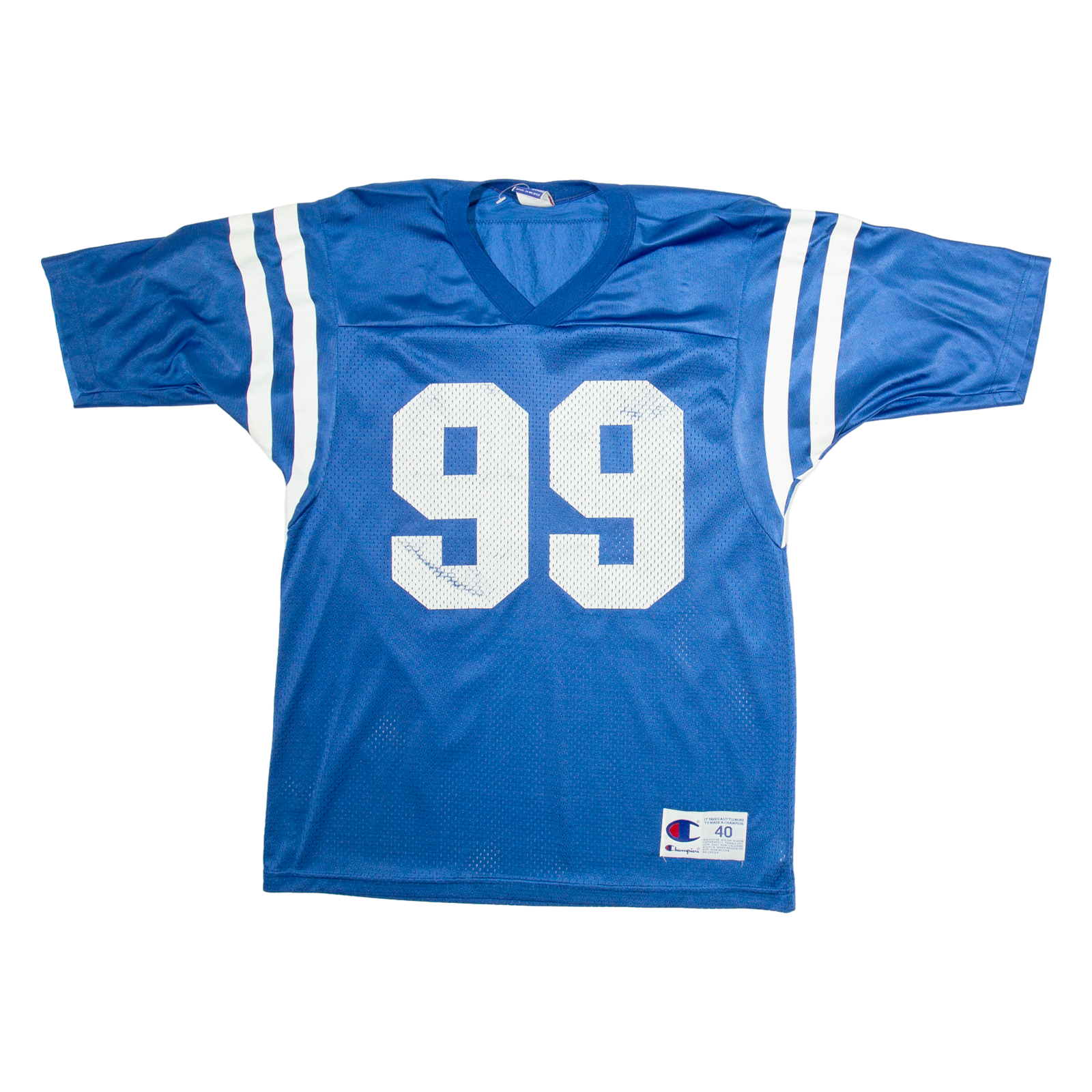 CHAMPION 99 Mens Football Shirt Jersey Blue USA V-Neck M Refurbished - N/A refurbished available on Cerqular