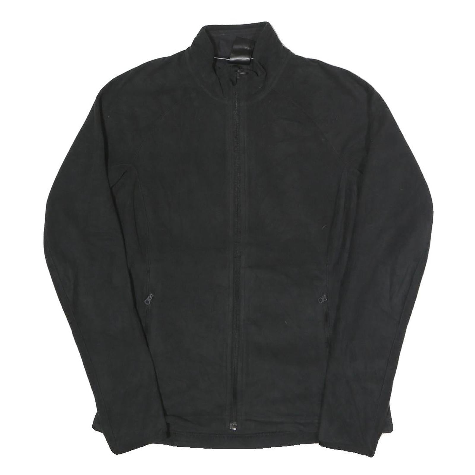 ADIDAS Womens Black Jacket UK 10 Polyester Zip Plain Casual Lightweight Refurbished - N/A refurbished available on Cerqular