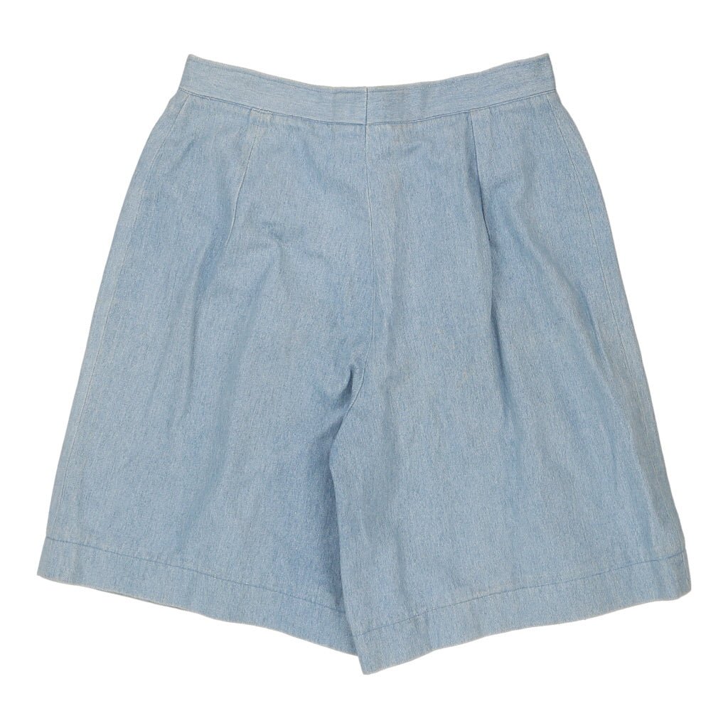 Unbranded Shorts - 30W UK 12 Blue Cotton Refurbished - Thrifted (note: this is a term often used to describe second- refurbished available on Cerqular