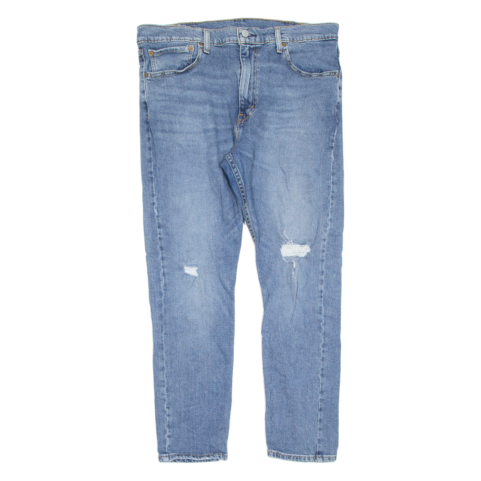 LEVI'S 512 BIG E Jeans Distressed Womens Blue Slim Tapered Stone Wash W38 L30 Refurbished - N/A refurbished available on Cerqular